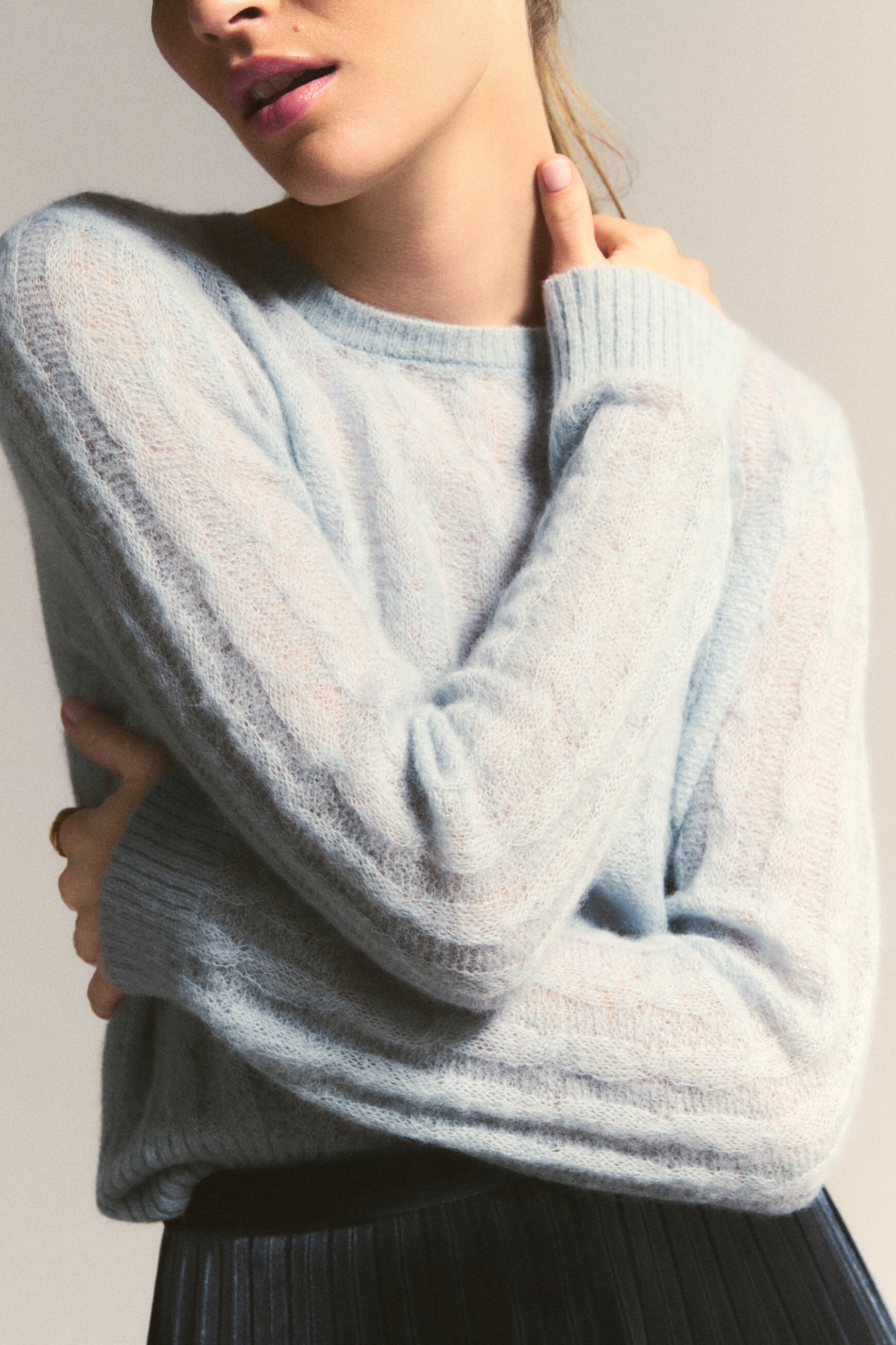 Msydney sweater blue-grey woman