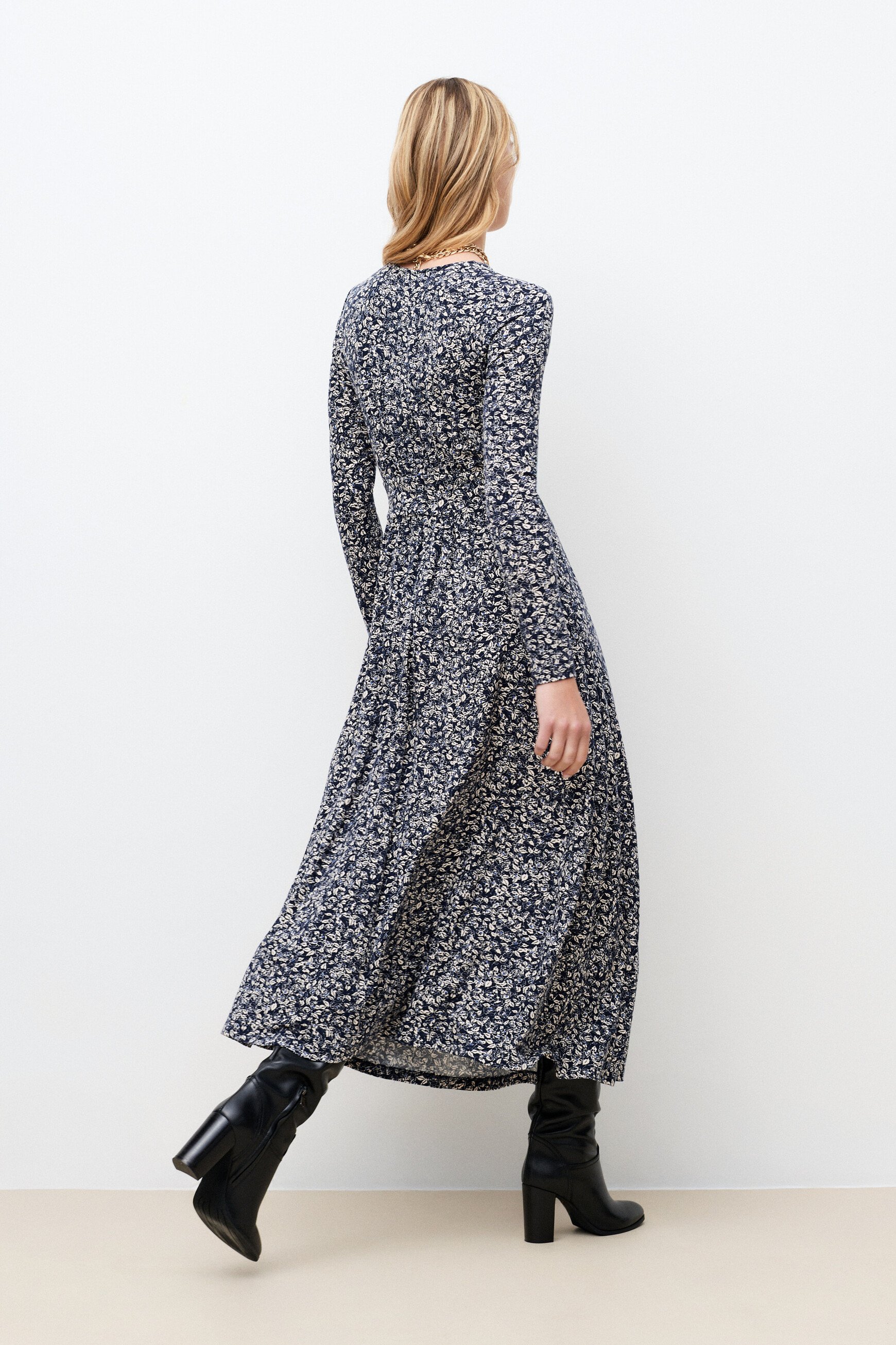 Robe Rshany bleu marine femme