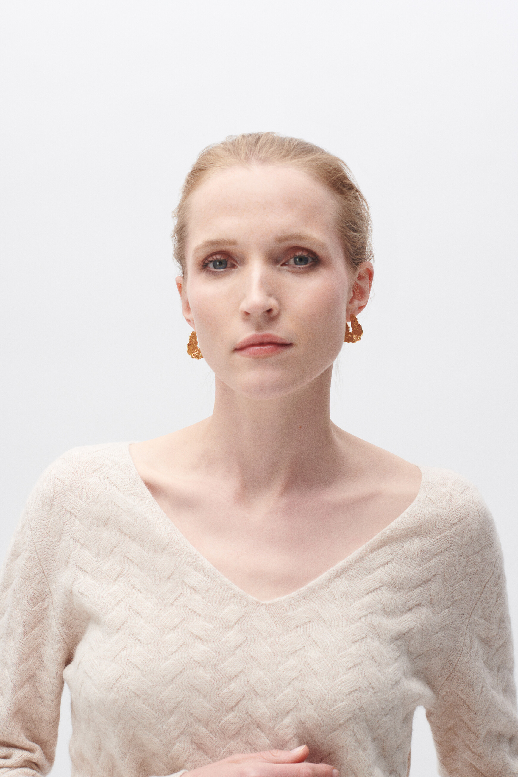 Pull mael beige femme