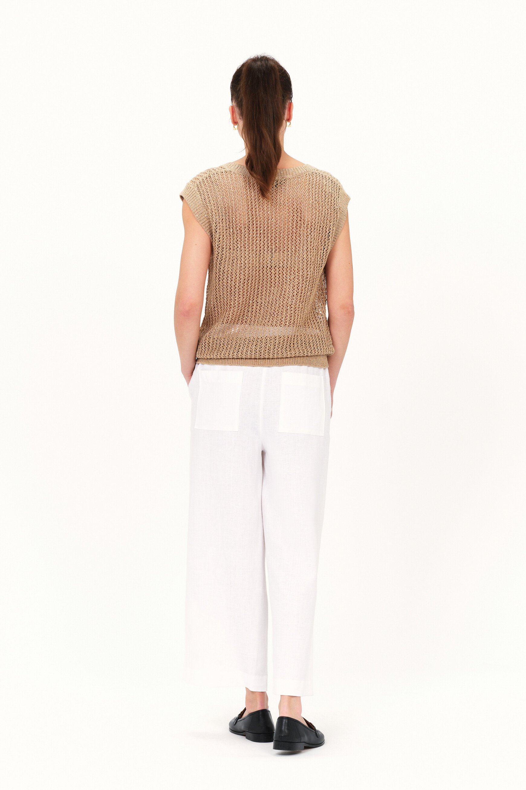 Pull manhattan couleur or femme