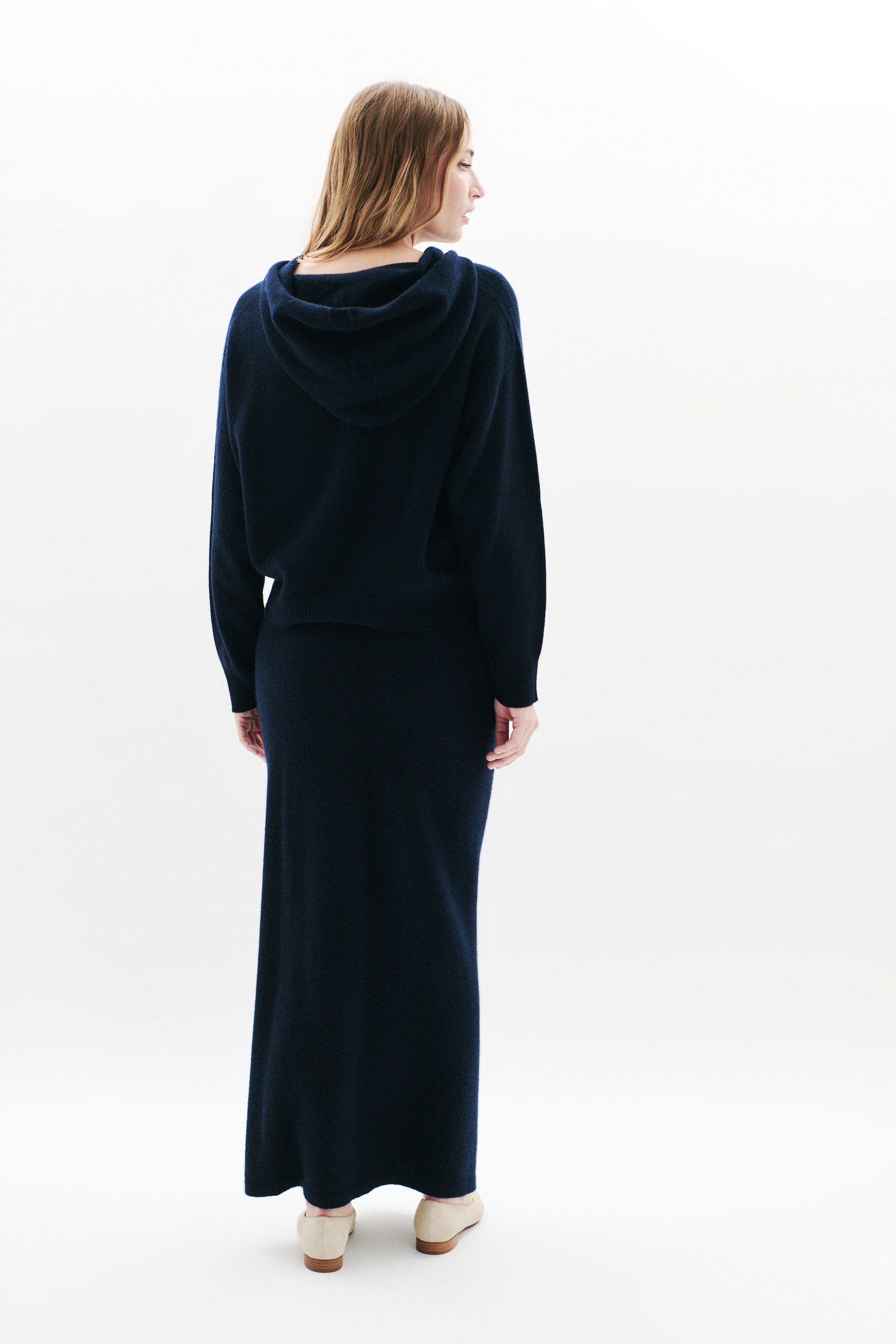 Gonna Jlorenzo blu navy donna