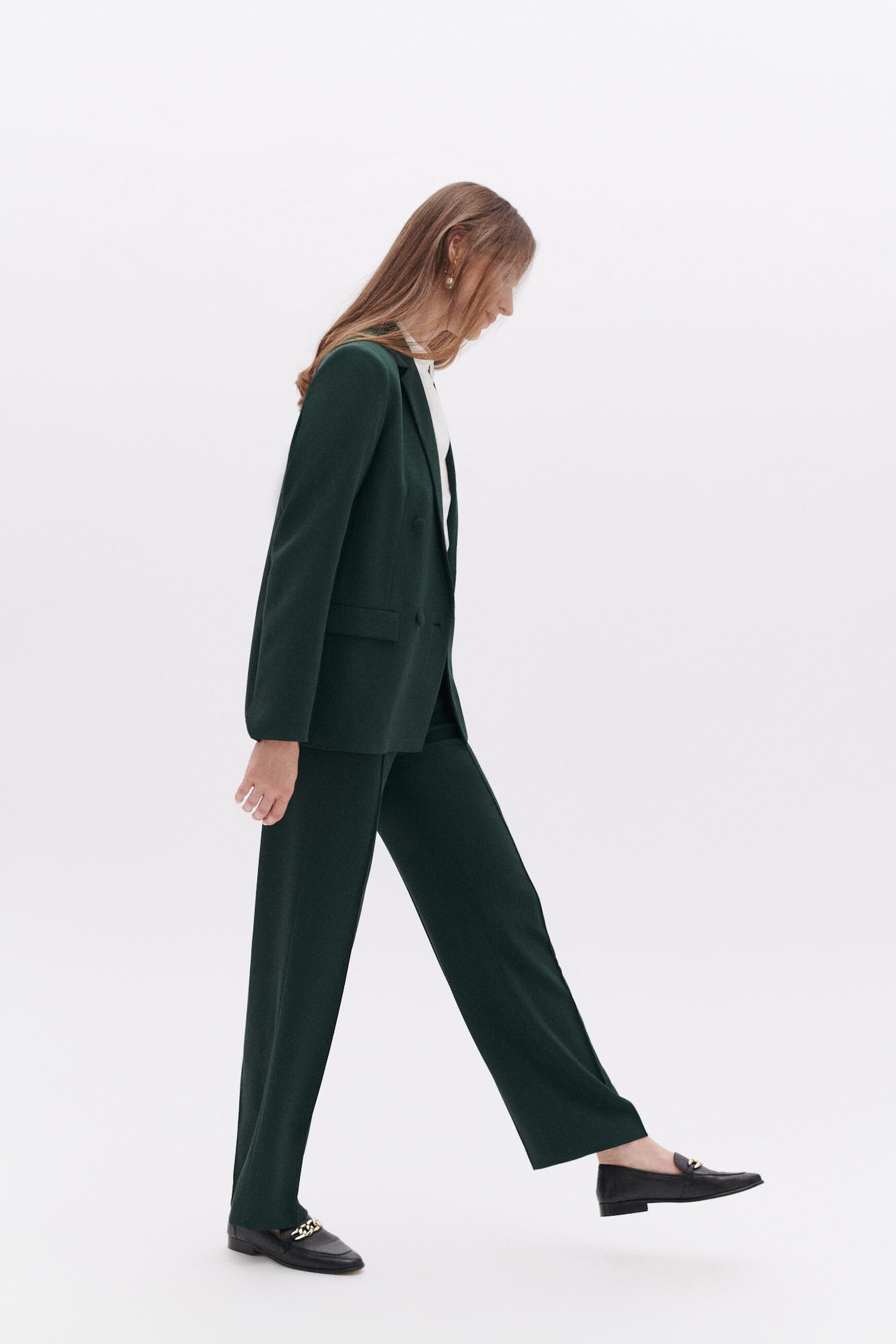 pantalon paolino vert fonce femme Pantalon paolino vert fonce femme