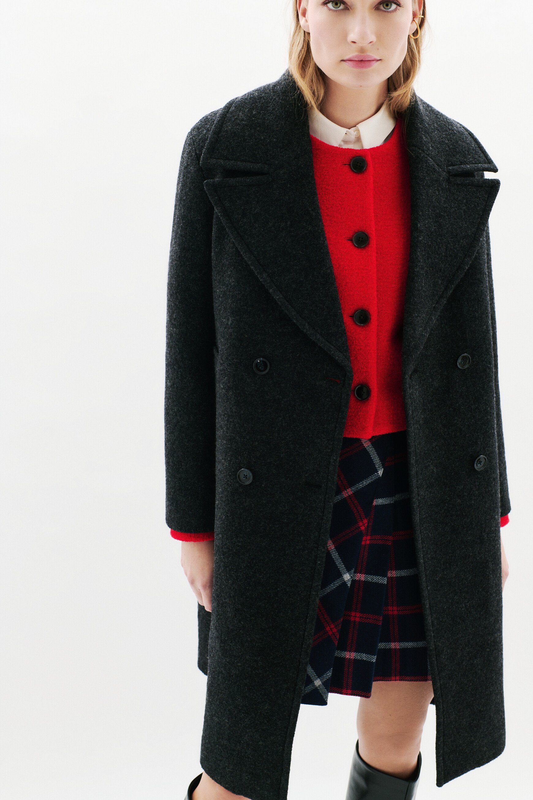 manteau gabanone bleu marine femme Manteau Gabanone bleu marine femme
