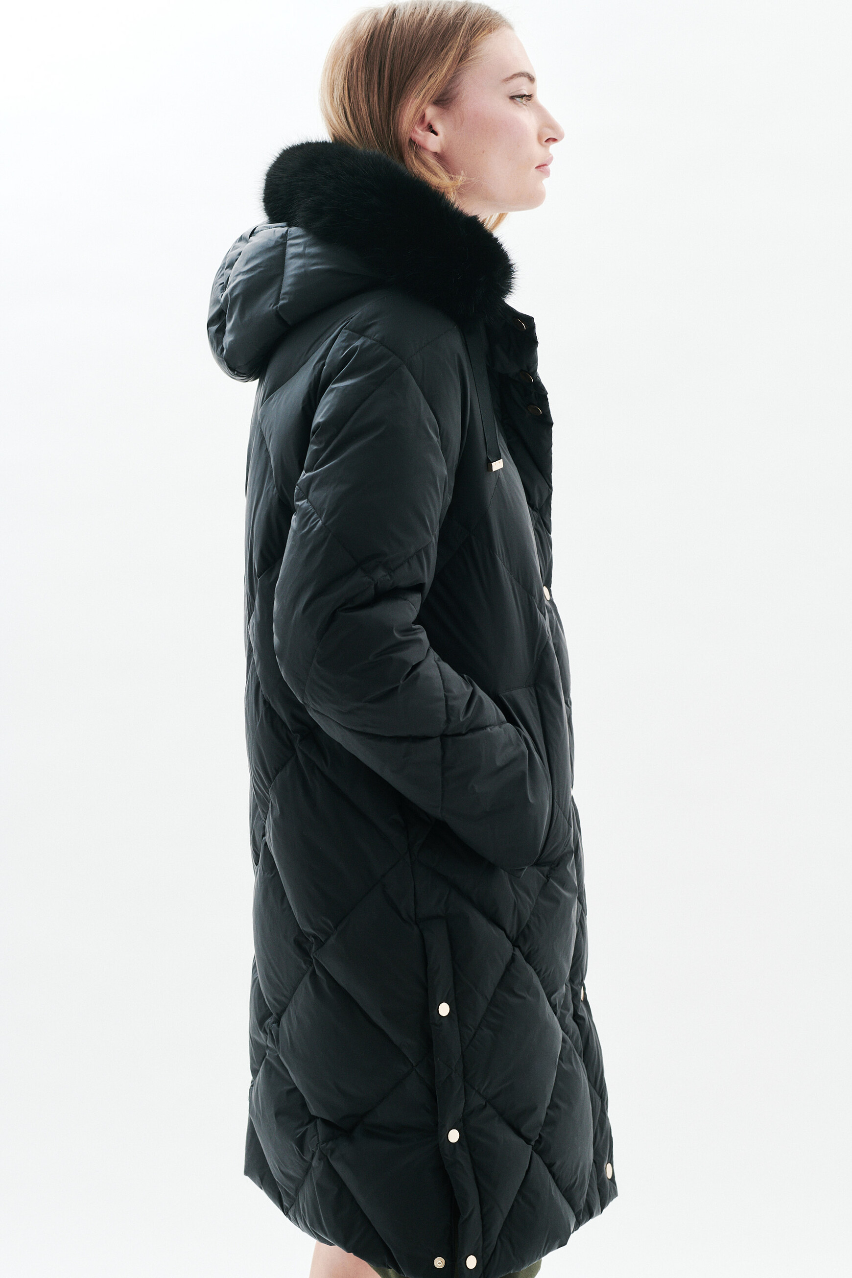 Gavona puffer jacket black woman