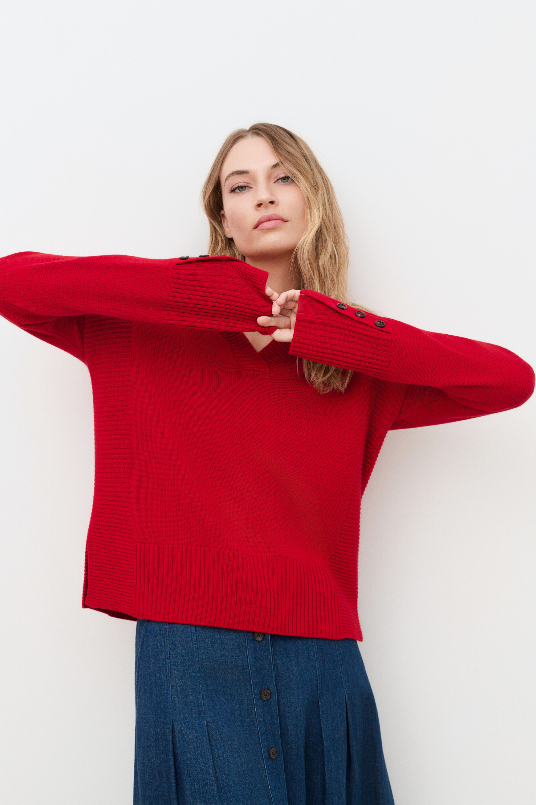 Mlancelot sweater red woman