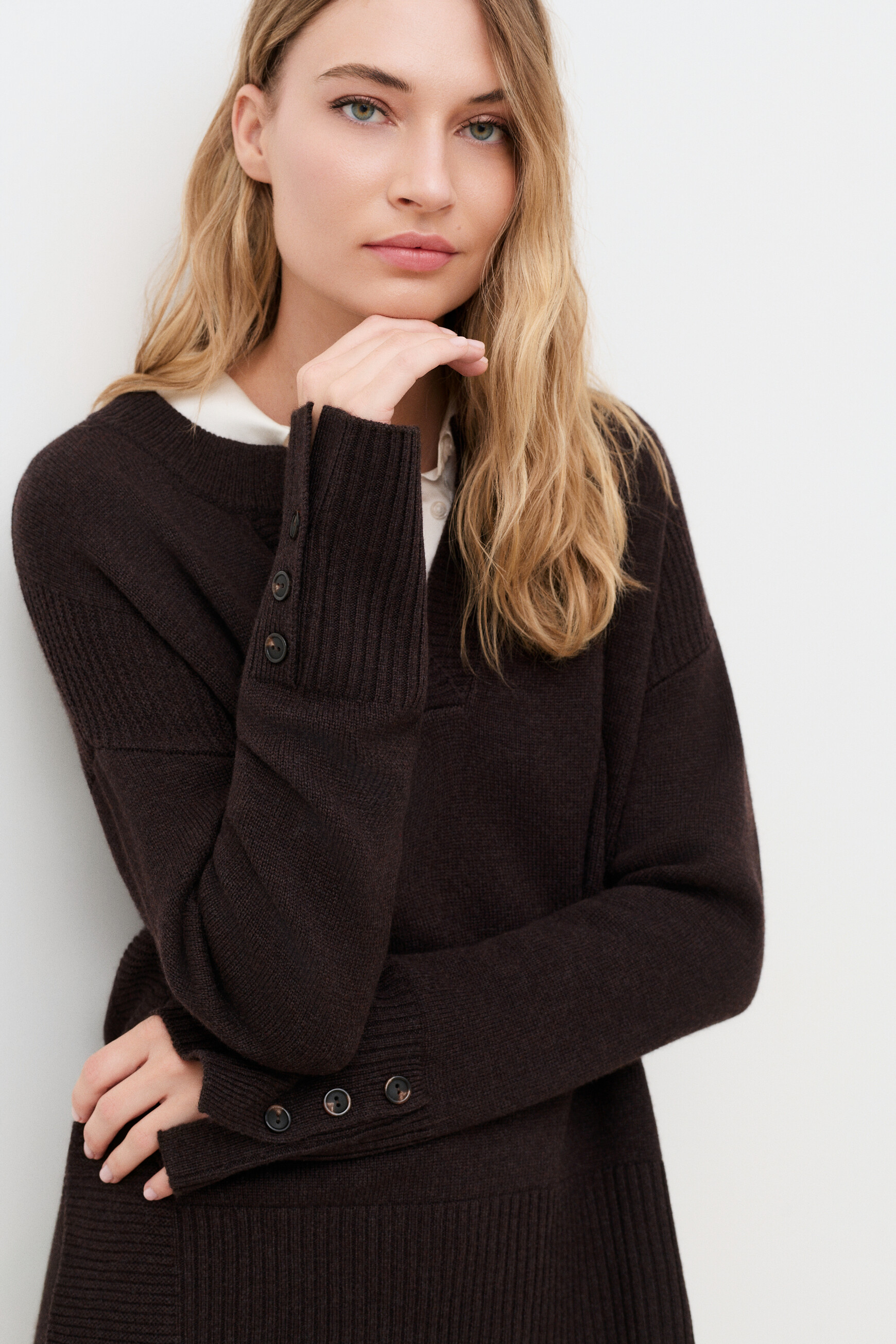 Mlancelot sweater dark brown woman