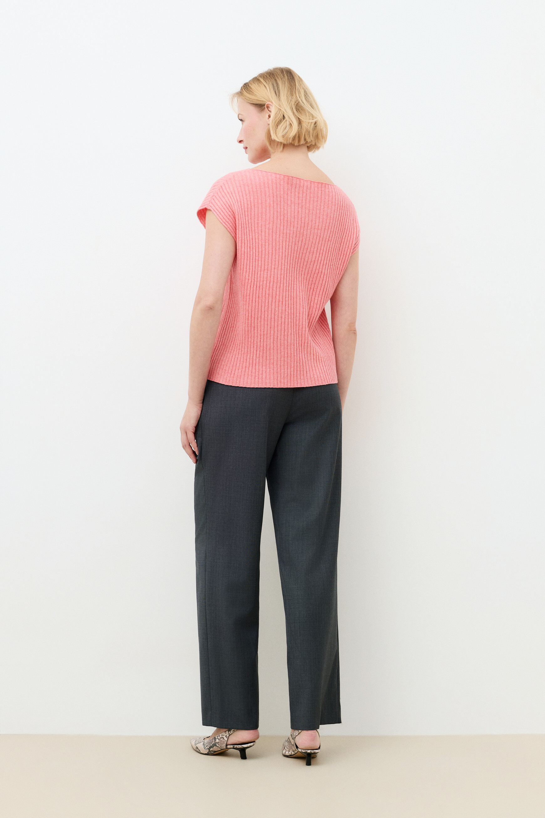 Mjudith sweater coral pink woman