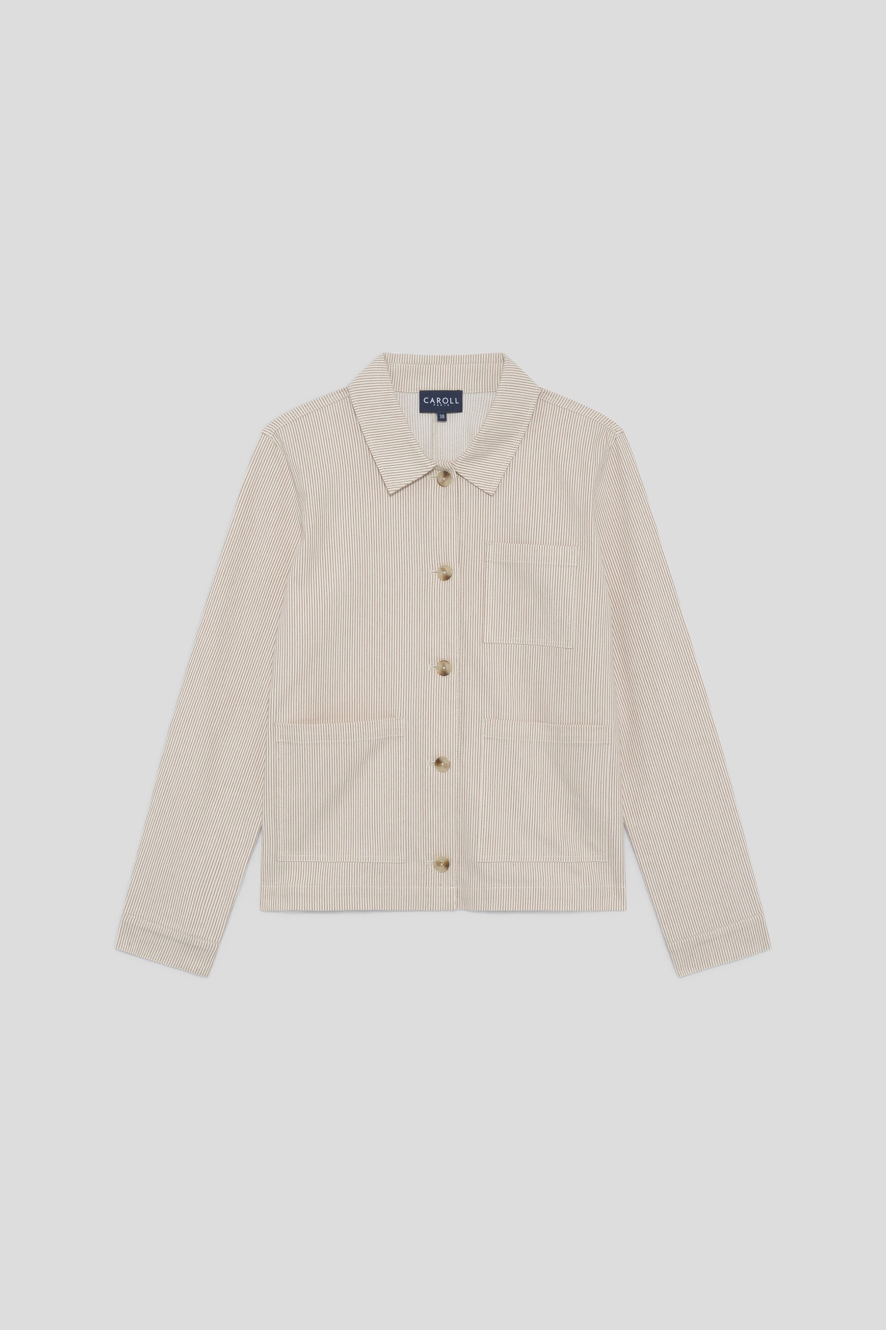 Vaninastripe2 jacket sand woman