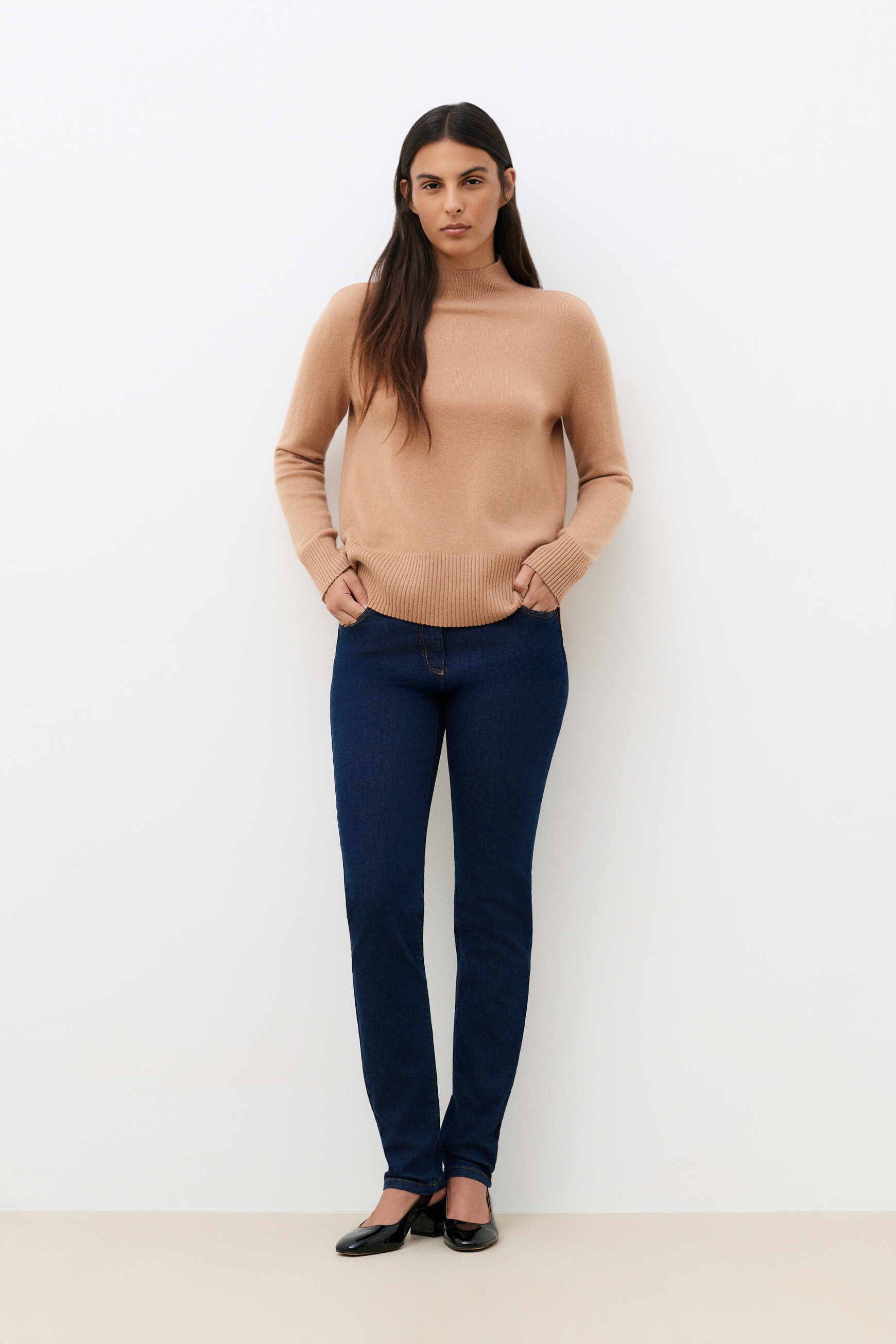 Tom slim-fit pants double stone denim woman