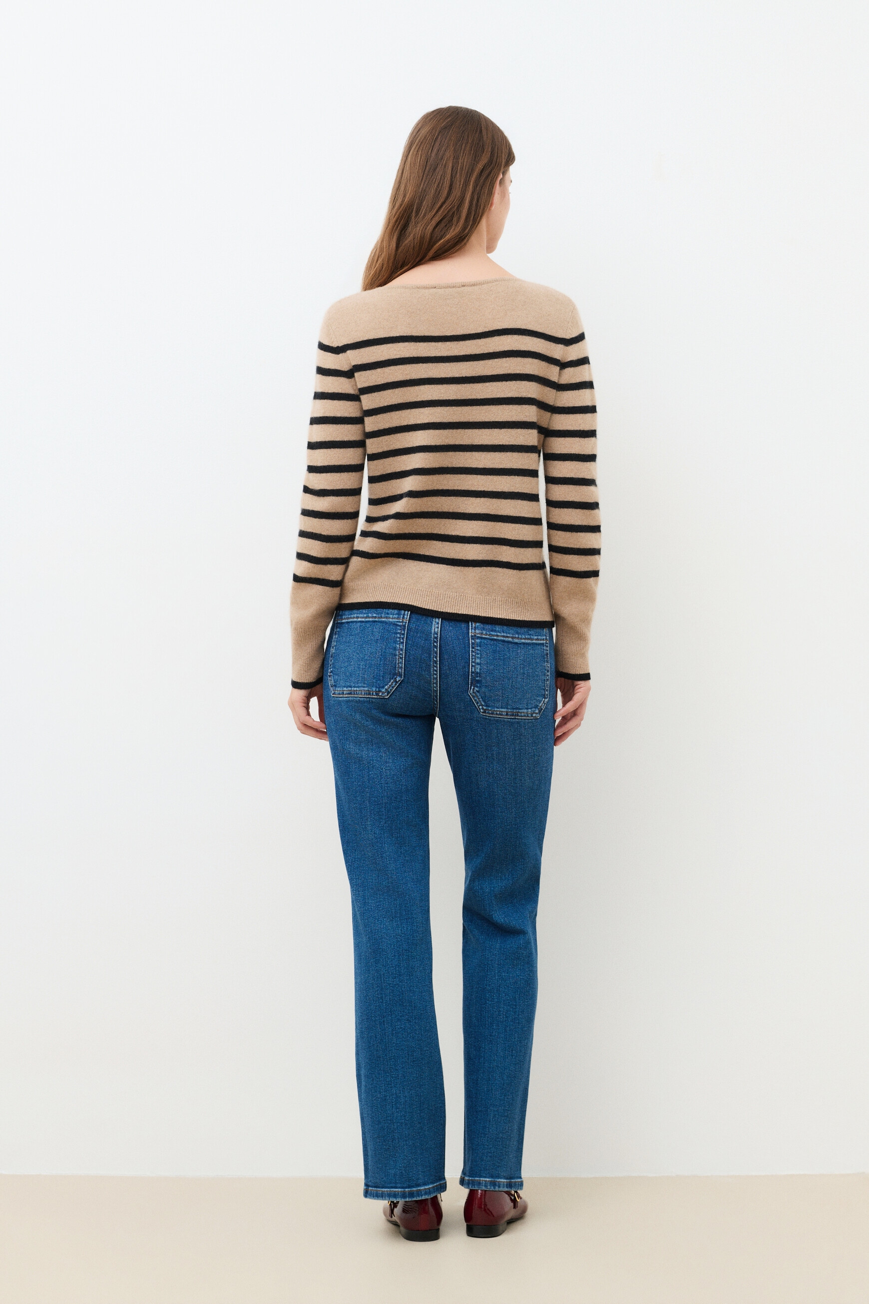 Mzoely 100% cashmere sweater sand woman