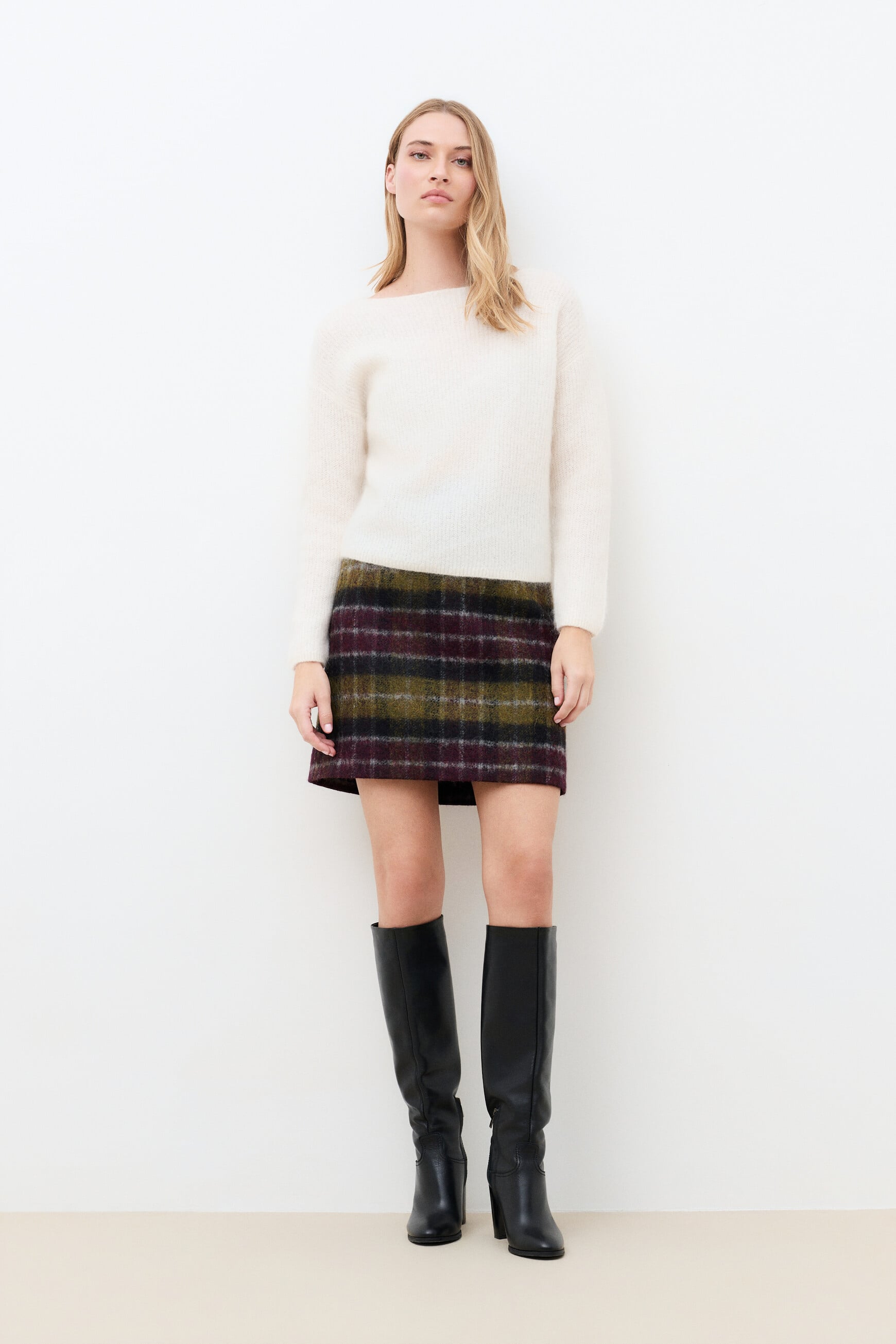 Maggie sweater ecru woman