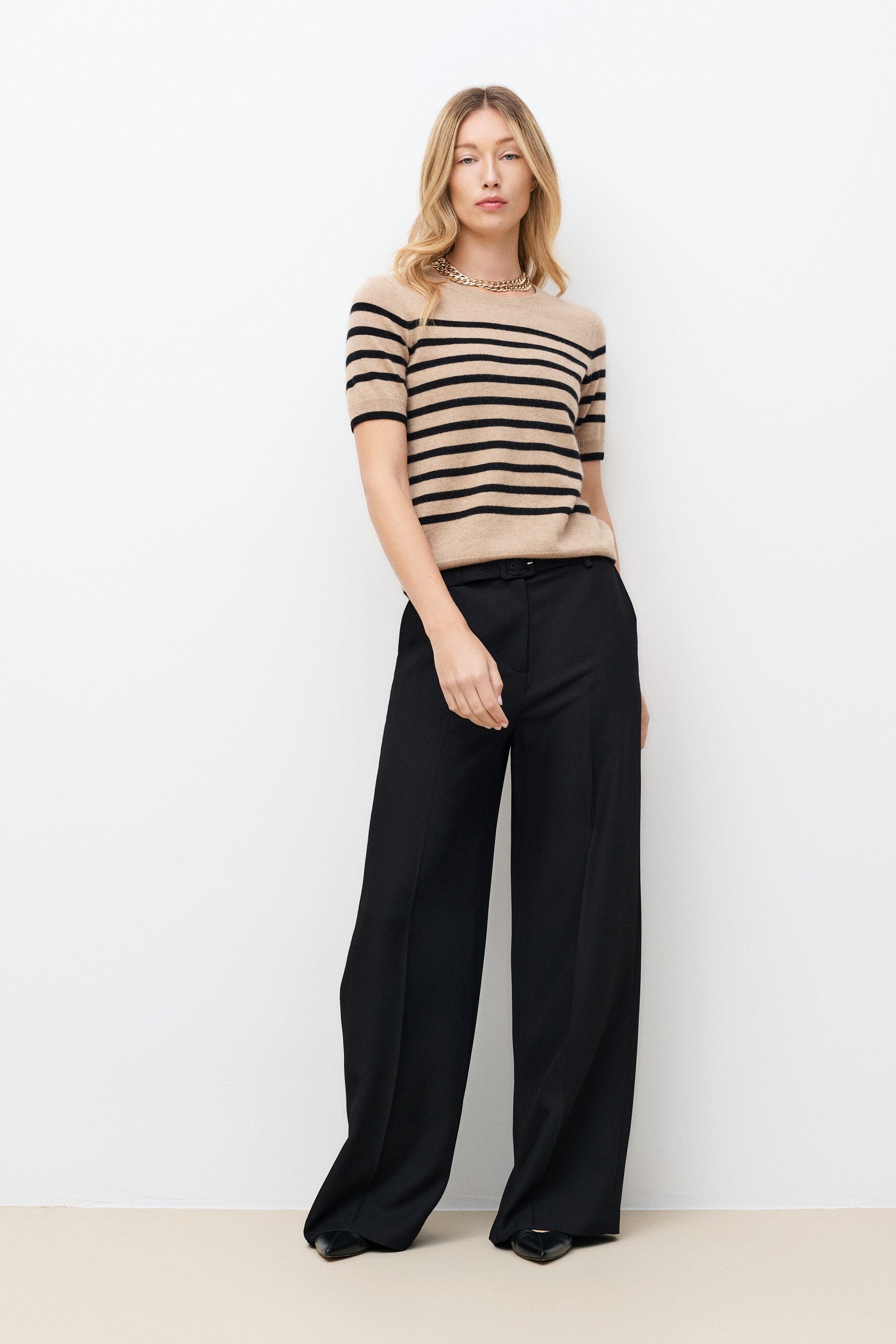 Pull Mcarrie 100% cachemire sable femme