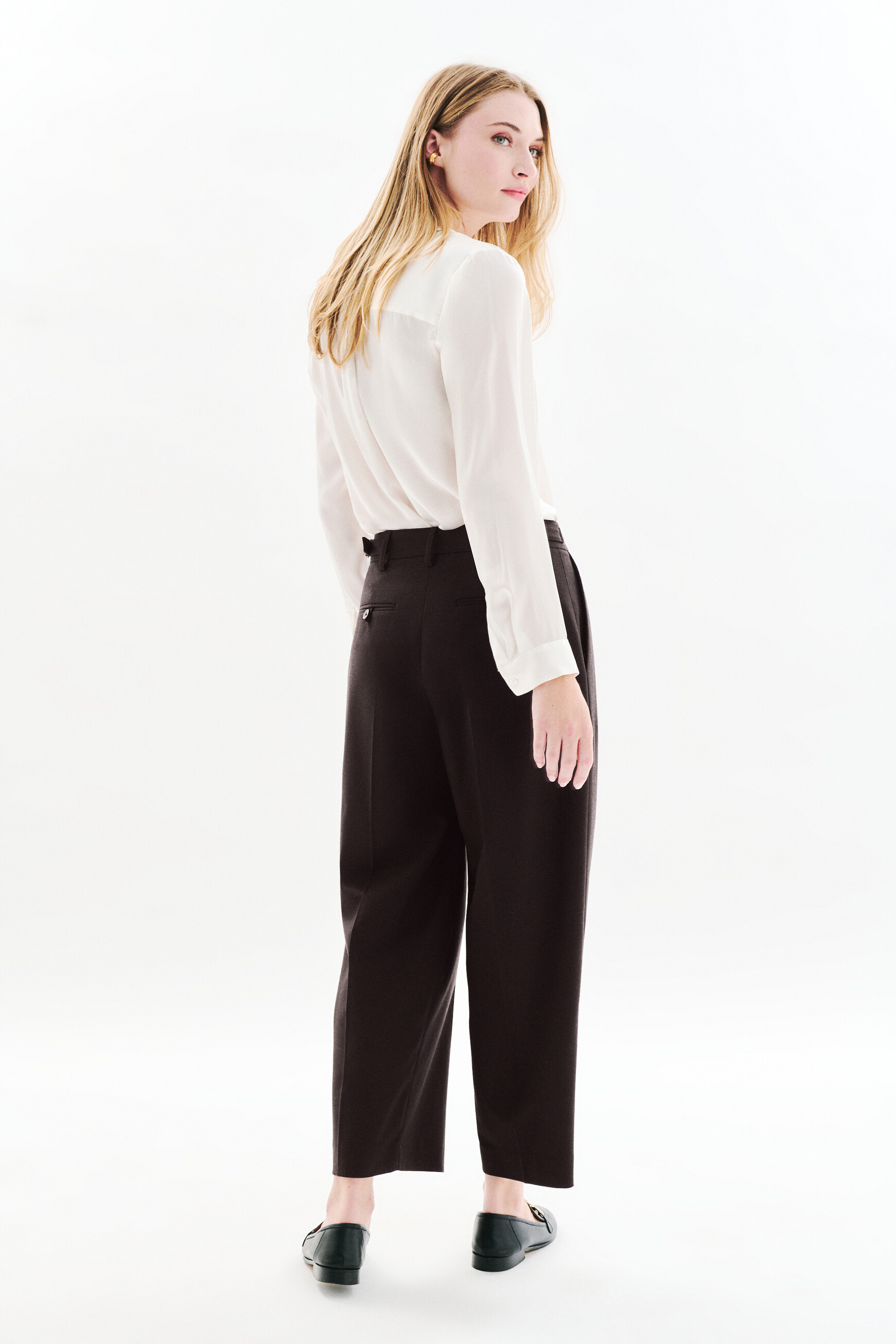 trousers plume chocolate brown woman Trousers Plume chocolate brown woman