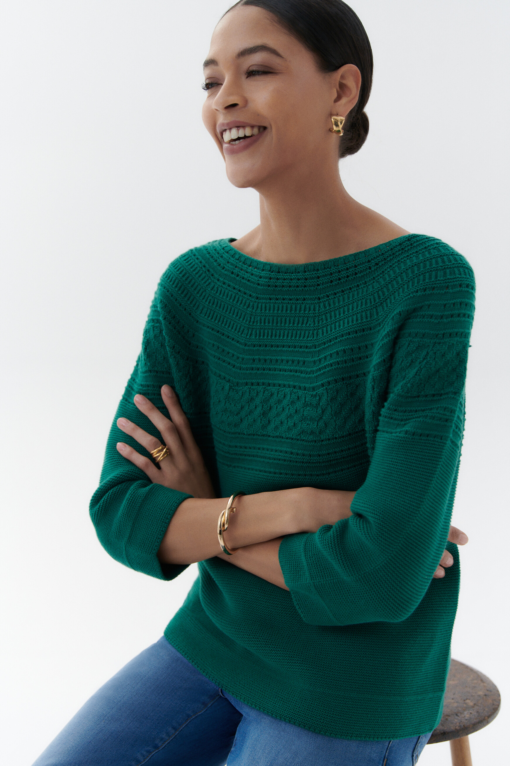 Pull mira vert emeraude femme