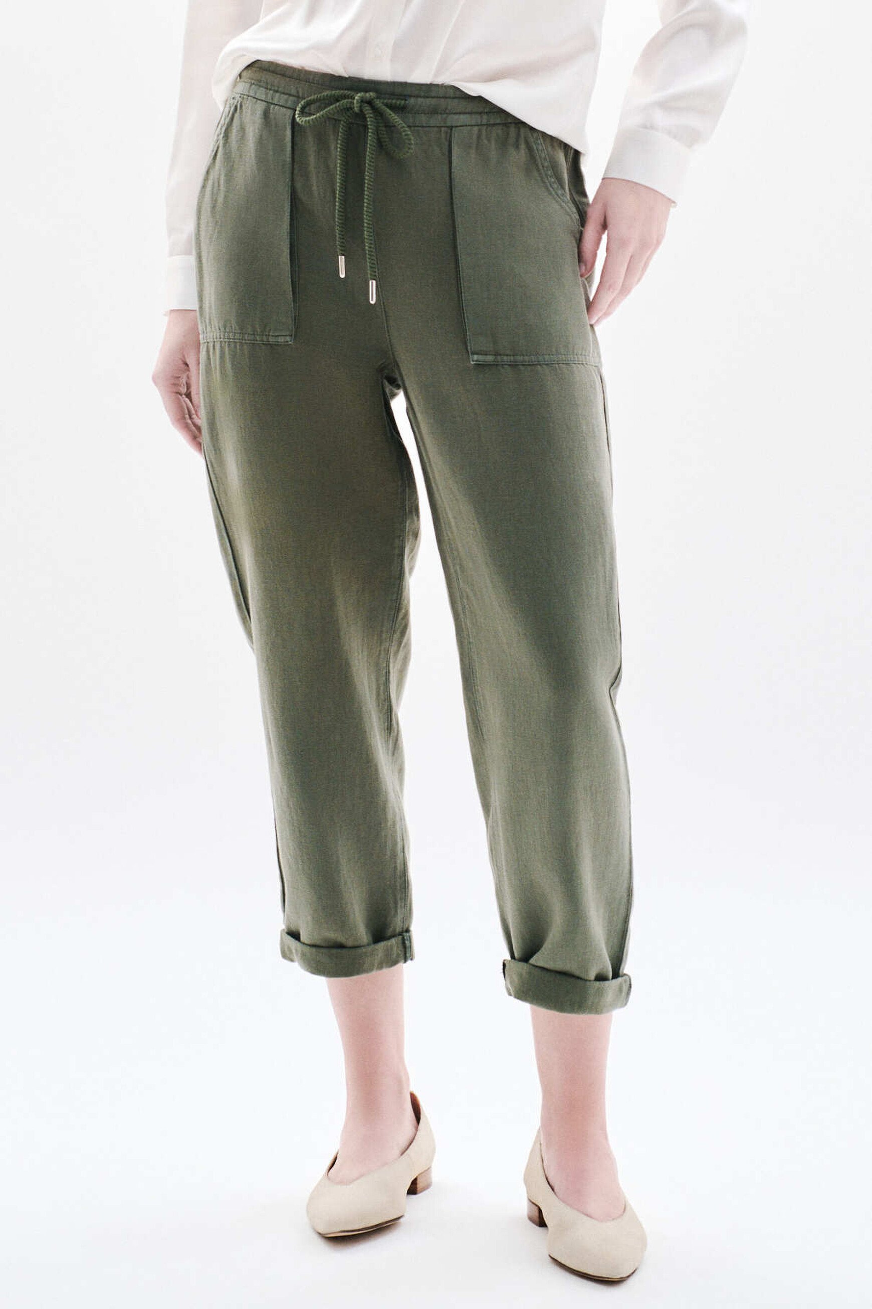 pantalon ignace vert kaki femme pantalon ignace vert kaki femme