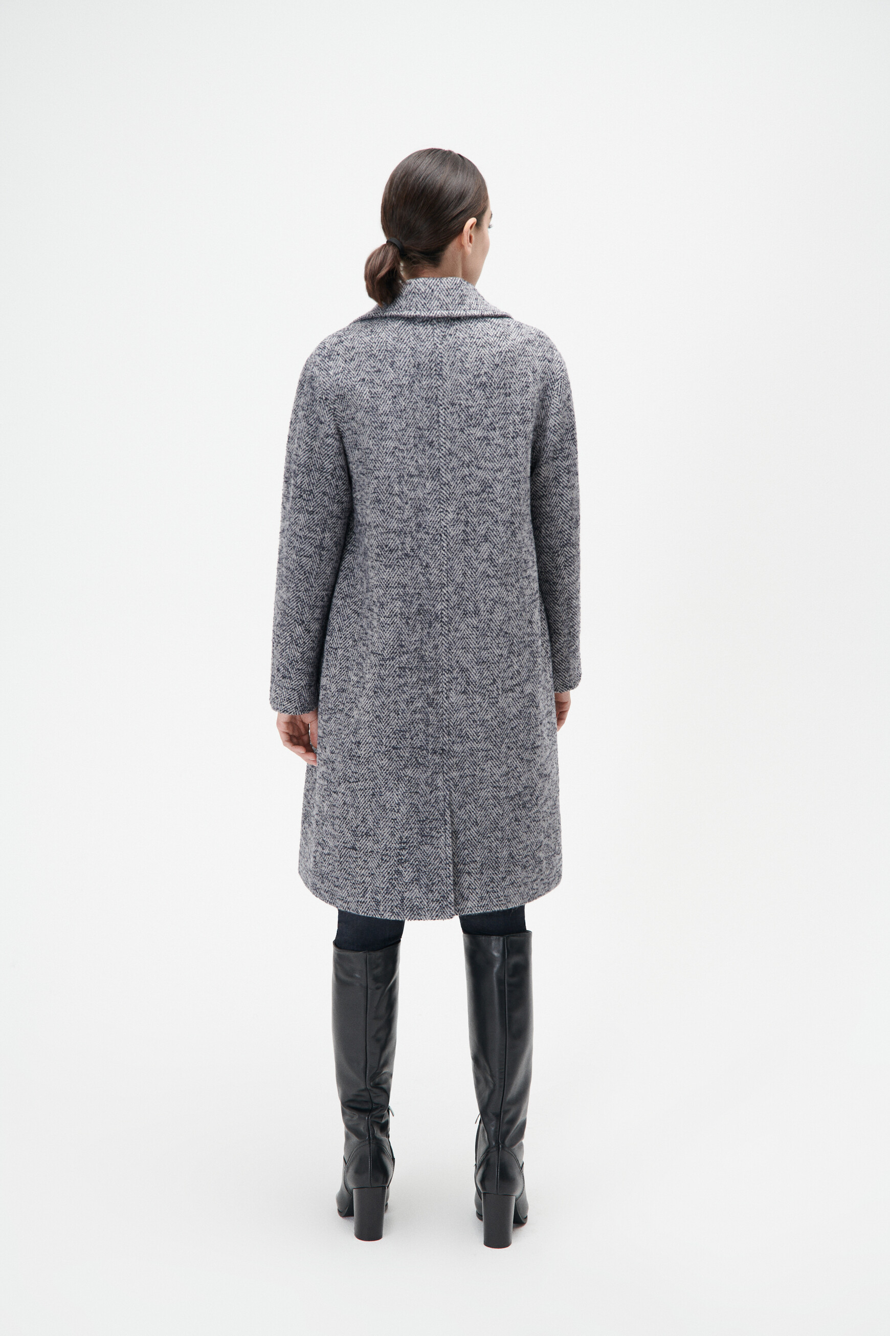 gusto coat navy blue woman Gusto coat navy blue woman