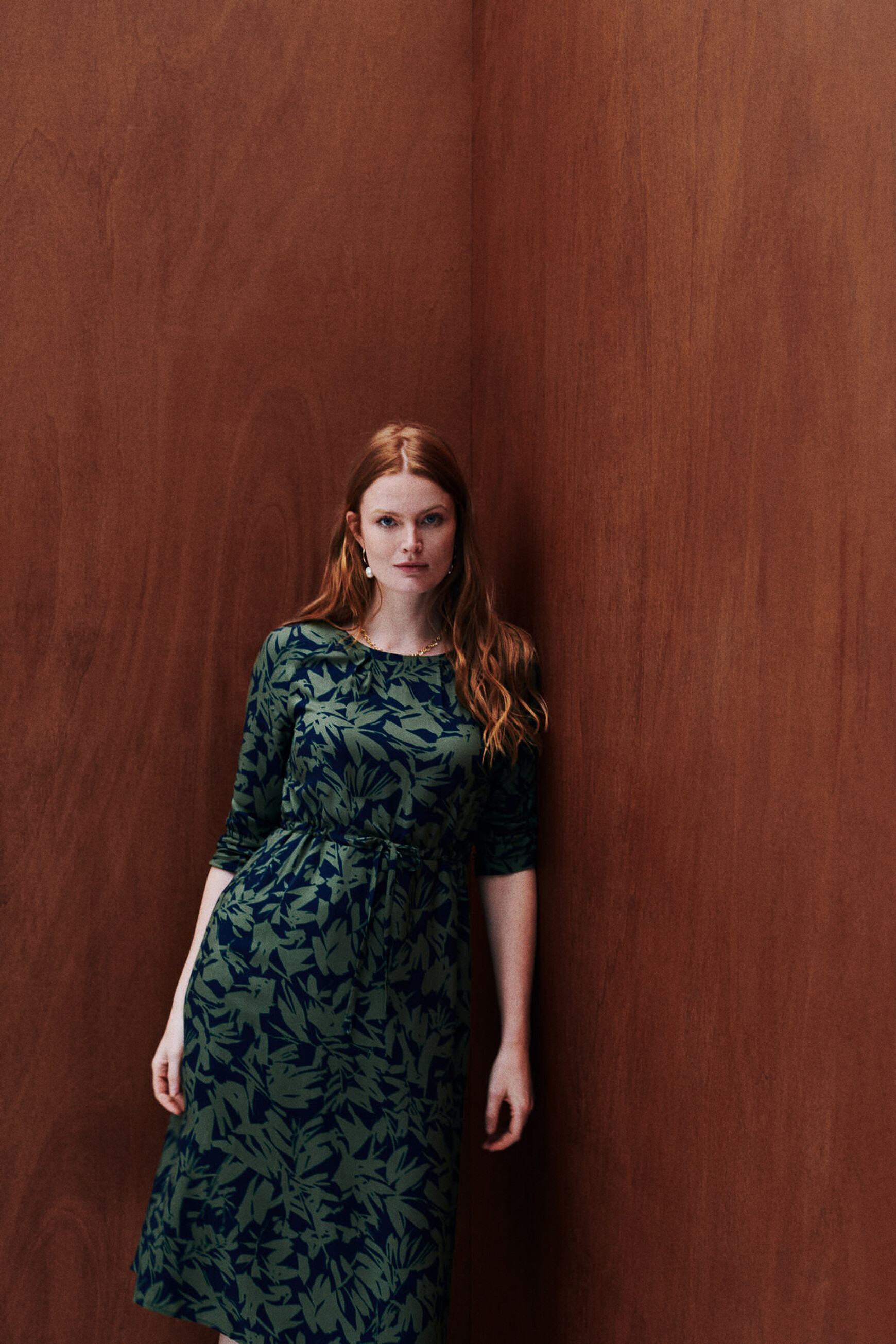 Robe roulia vert clair femme