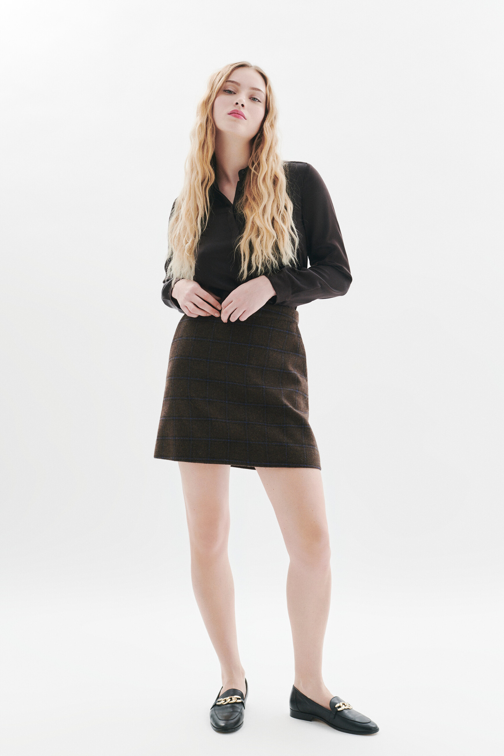 jupe janette2 marron chocolat femme Jupe Janette2 marron chocolat femme