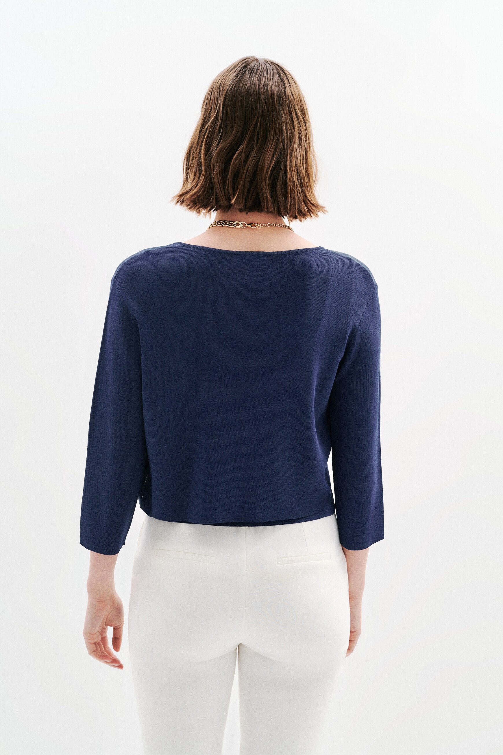 bolero mlaura bleu fonce femme Boléro Mlaura bleu foncé femme