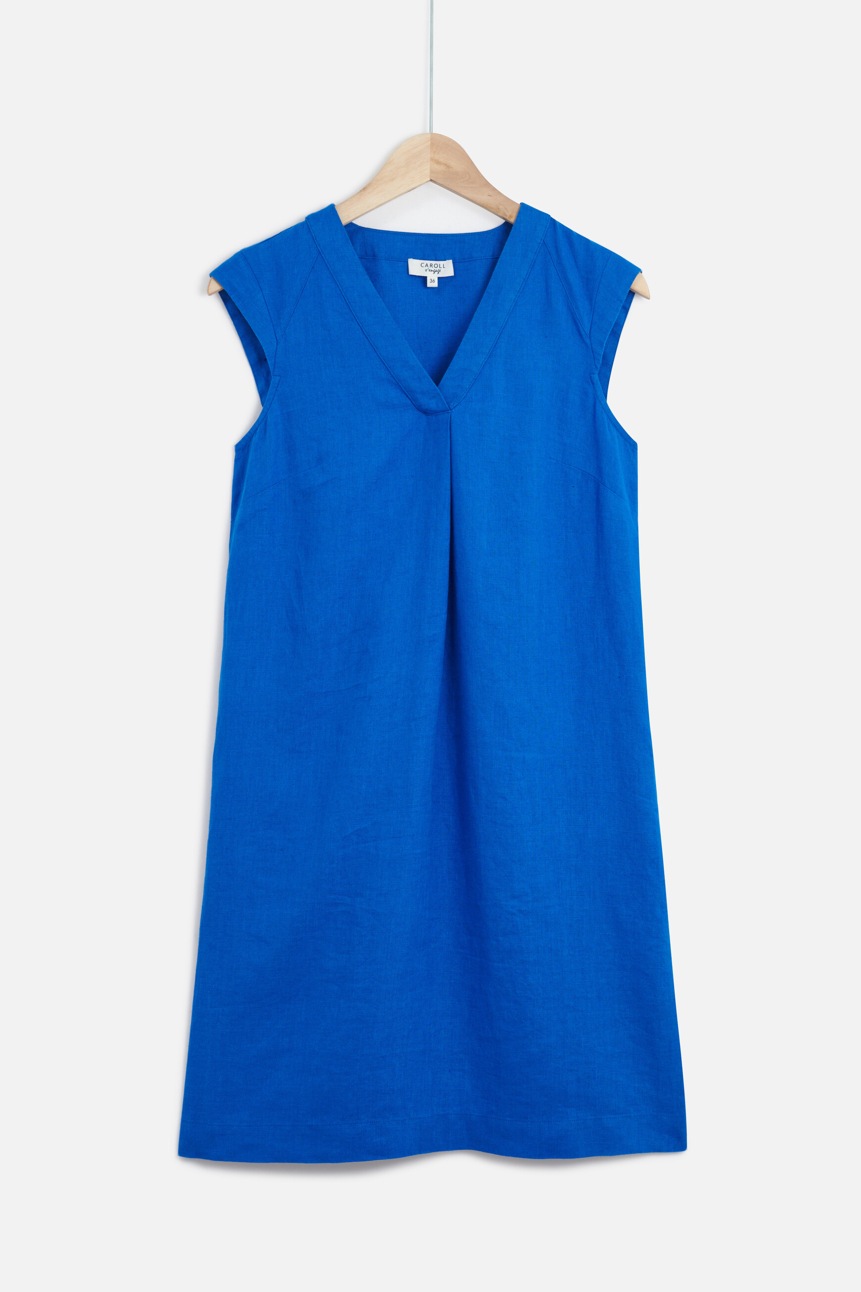 robe pamela 100 lin bleu electrique femme robe pamela 100% lin bleu electrique femme