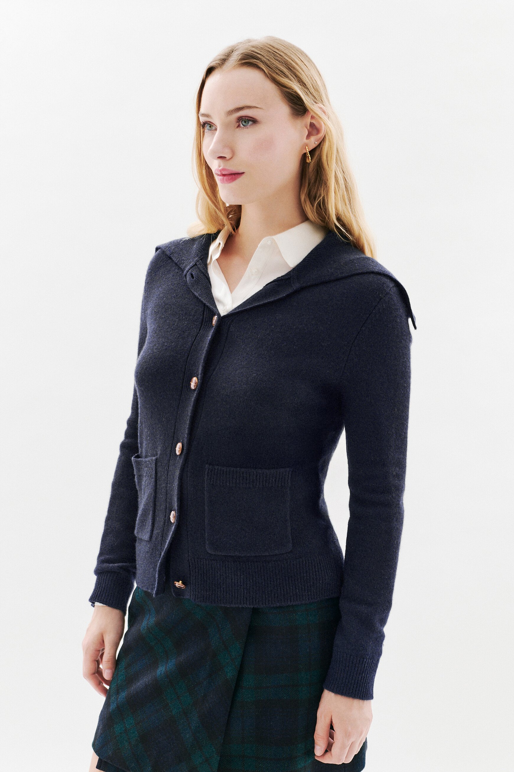 Gilet mlouna bleu marine femme