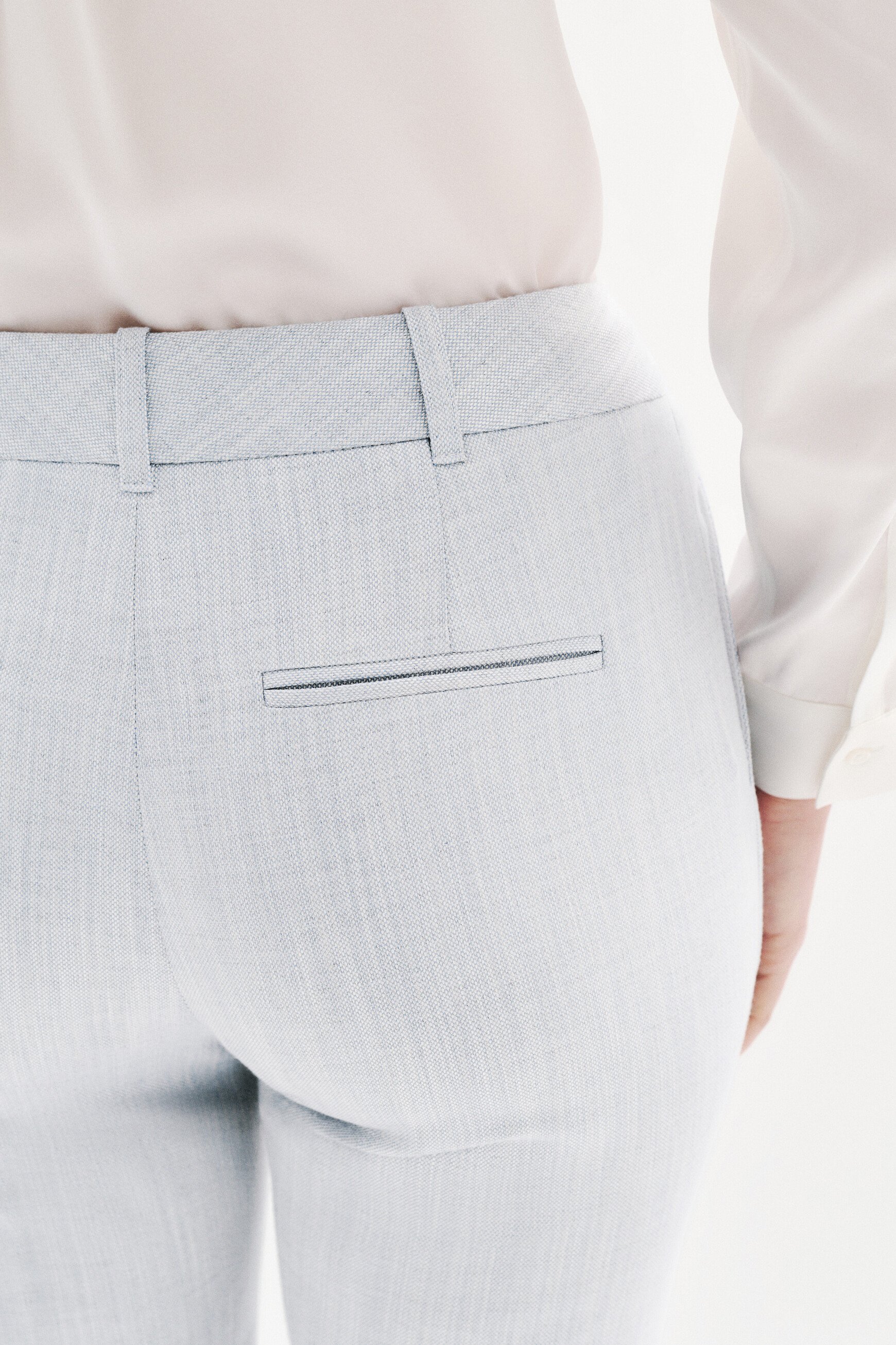 pantalon pgautier3 azul cielo mujer Pantalón Pgautier3 azul cielo mujer