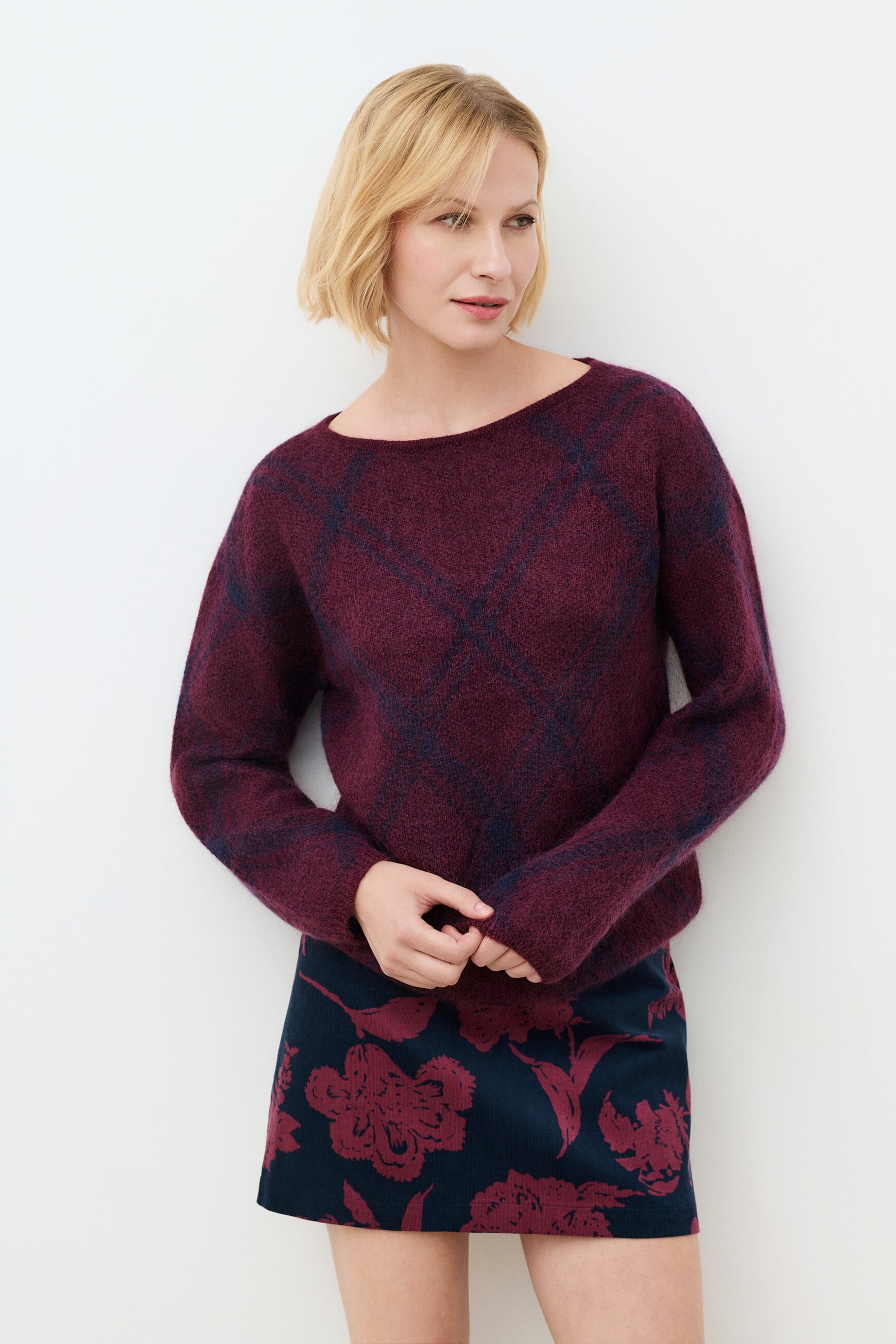 Mzazie sweater burgundy woman