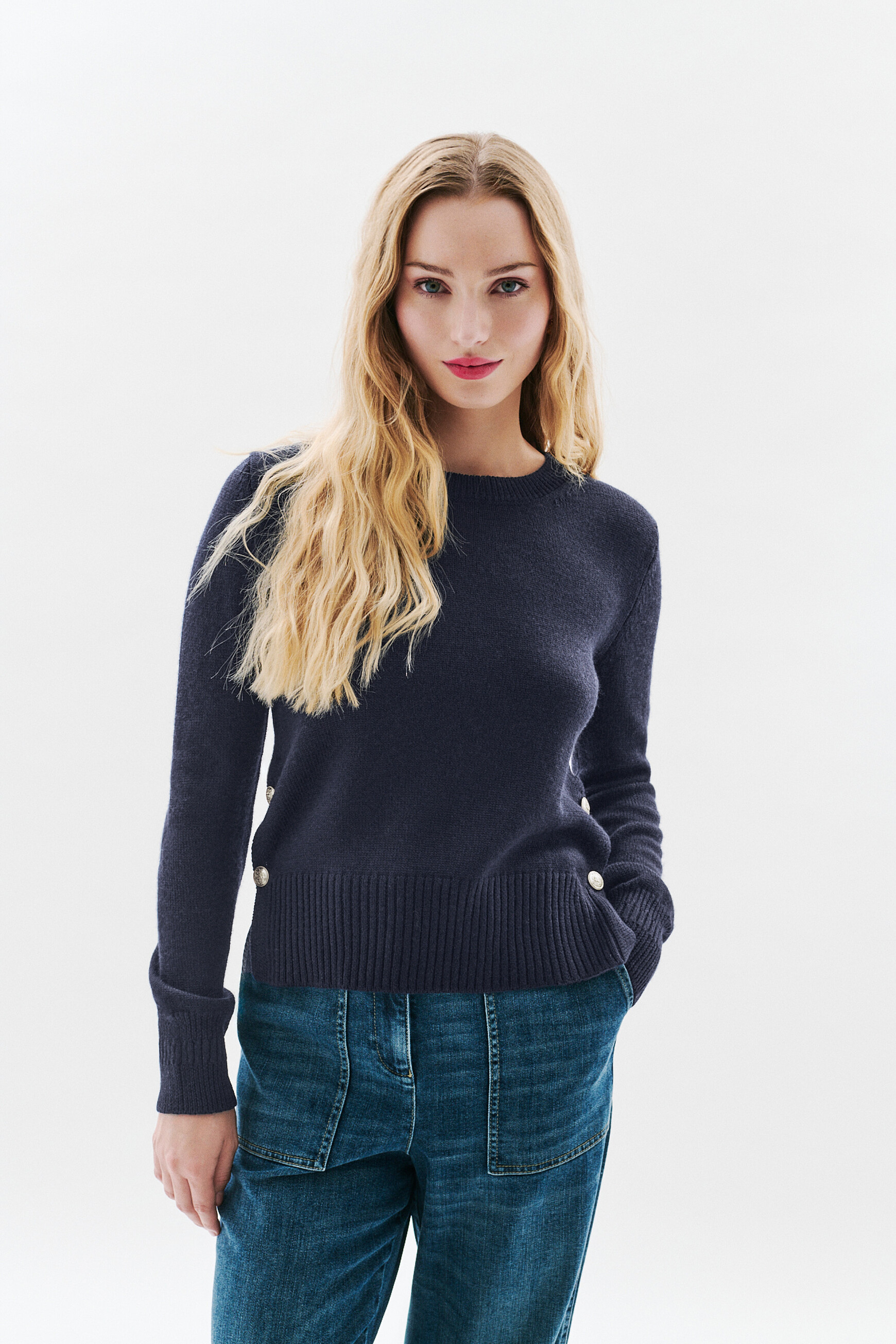 Maden sweater navy blue woman