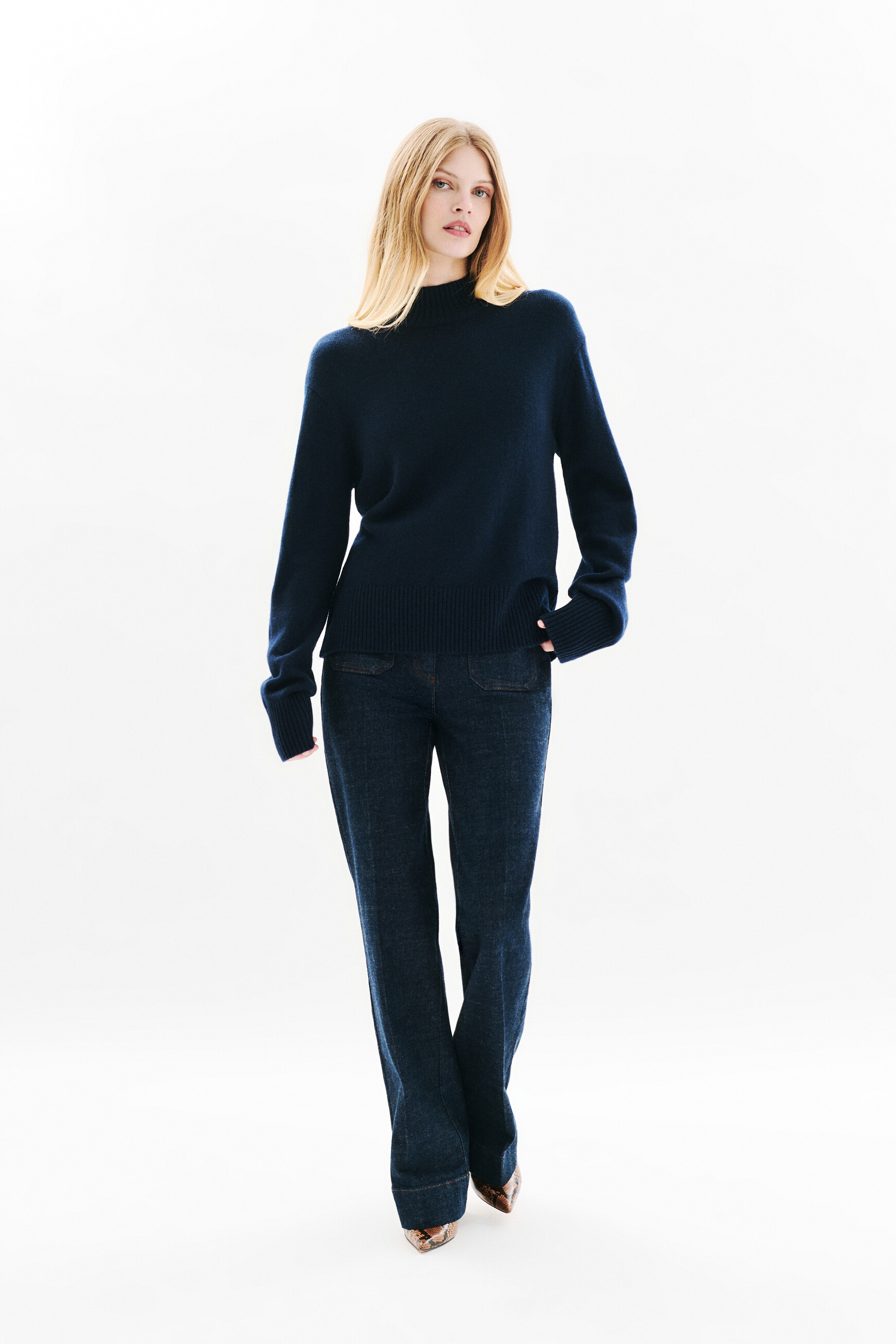 Mcamelia sweater navy blue woman