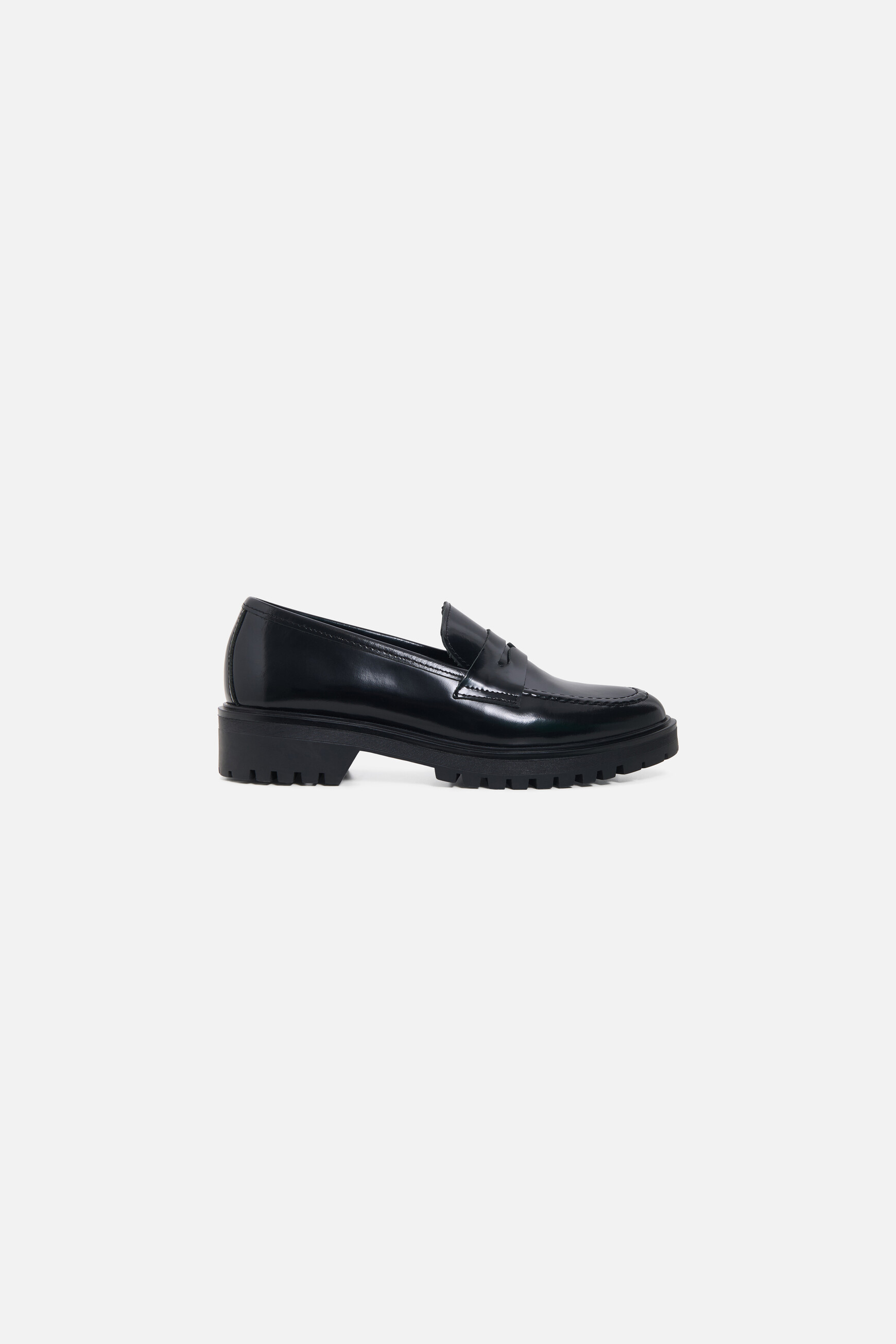 mocasines aladine de cuero natural negro mujer Mocasines Aladine de cuero natural negro mujer