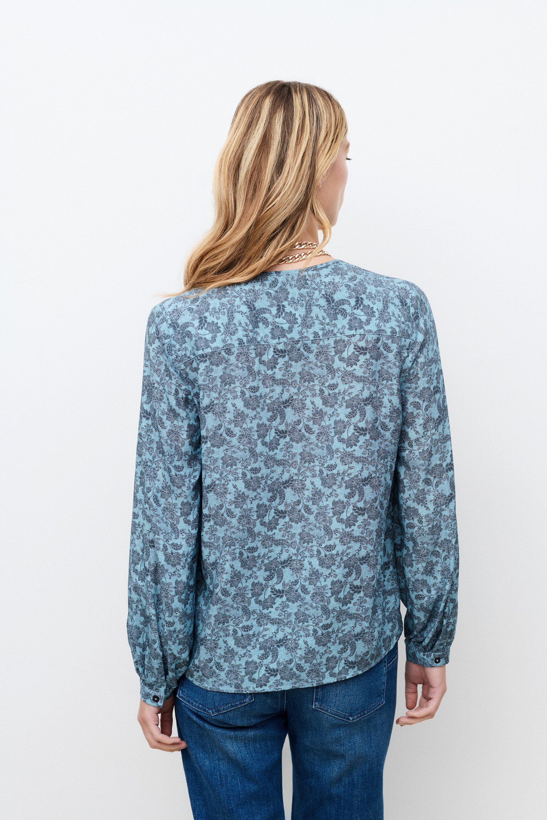 Chemise Colomby bleu gris femme