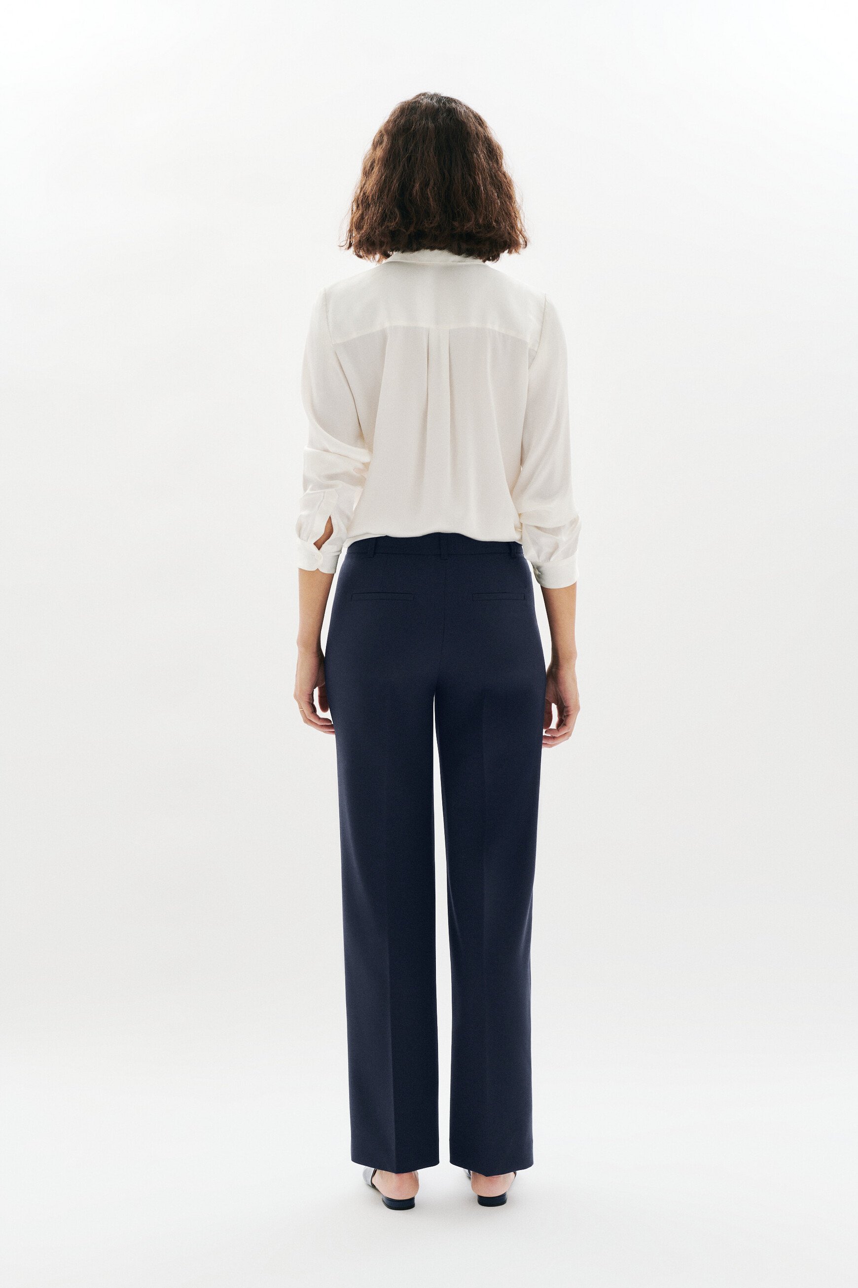 Pantalon Pelleyville bleu marine femme