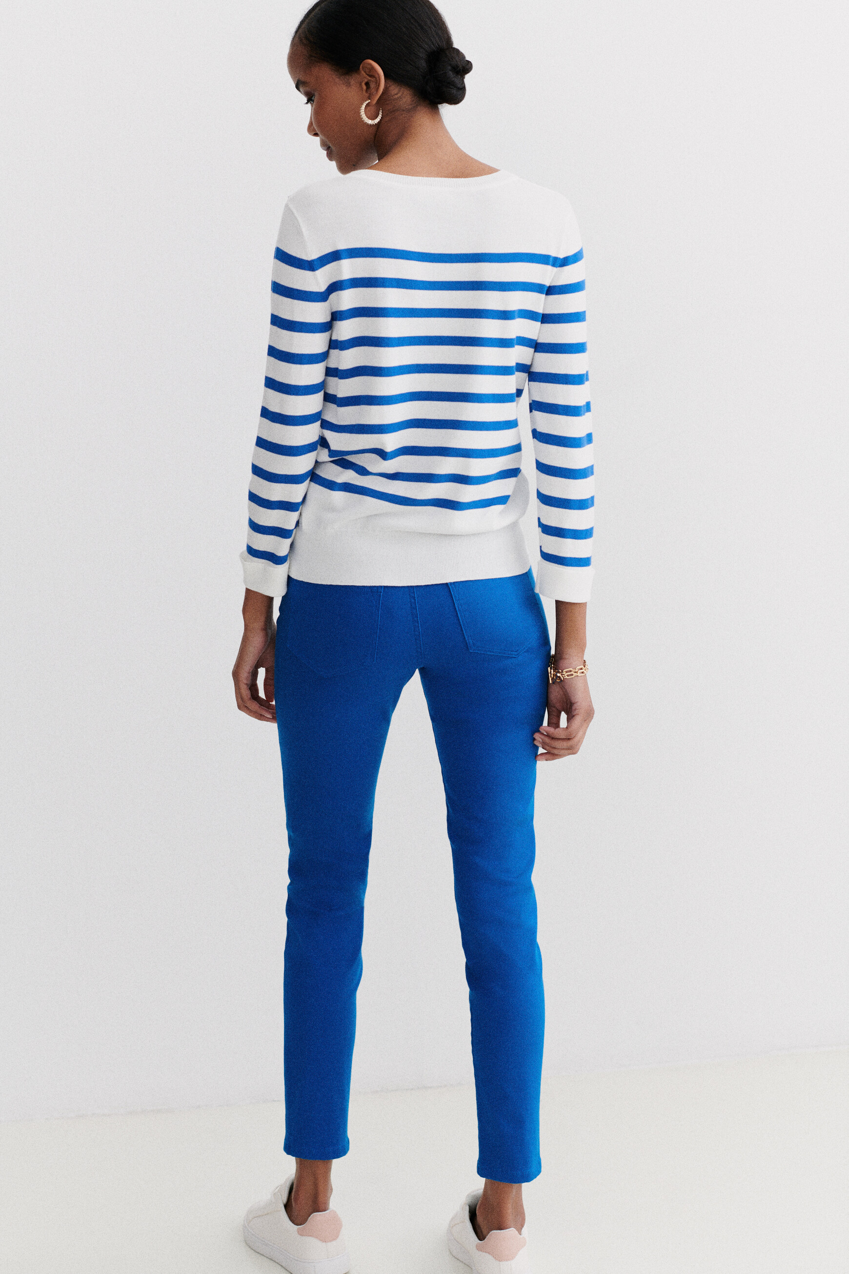 pantalon tony b bleu electrique femme pantalon tony b bleu electrique femme