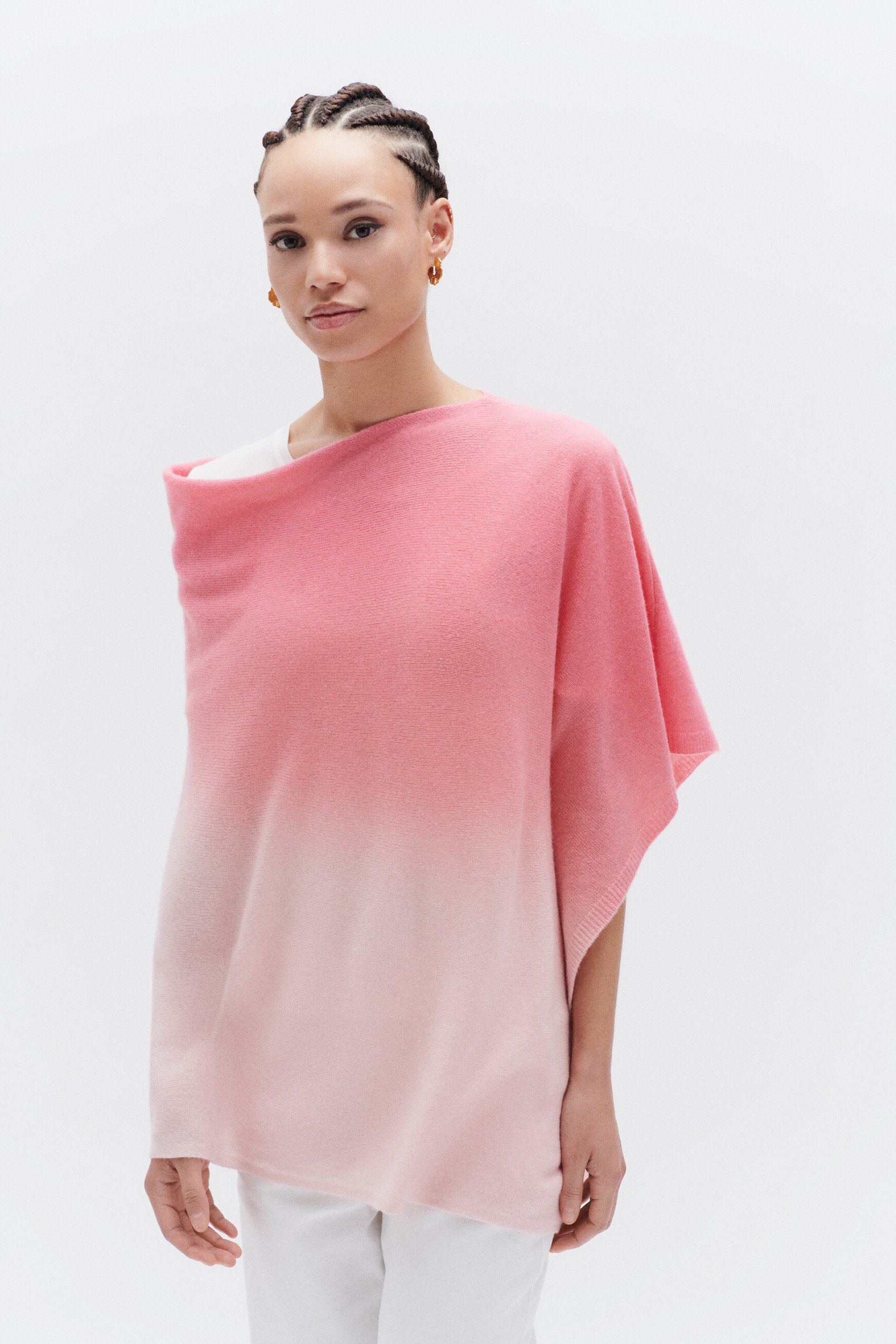 poncho baltidye rose femme poncho baltidye rose femme