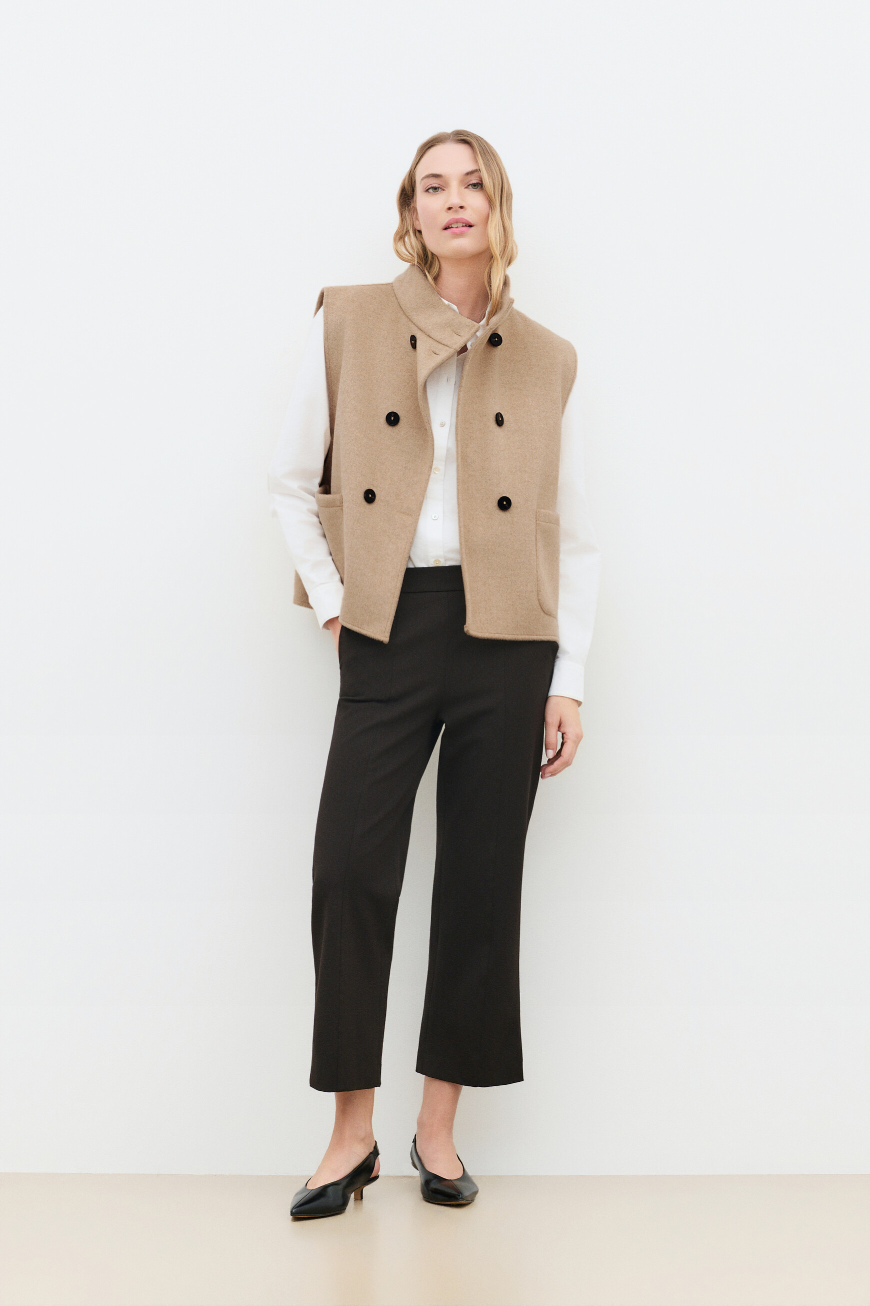 Poncho Hacaban creme vrouw