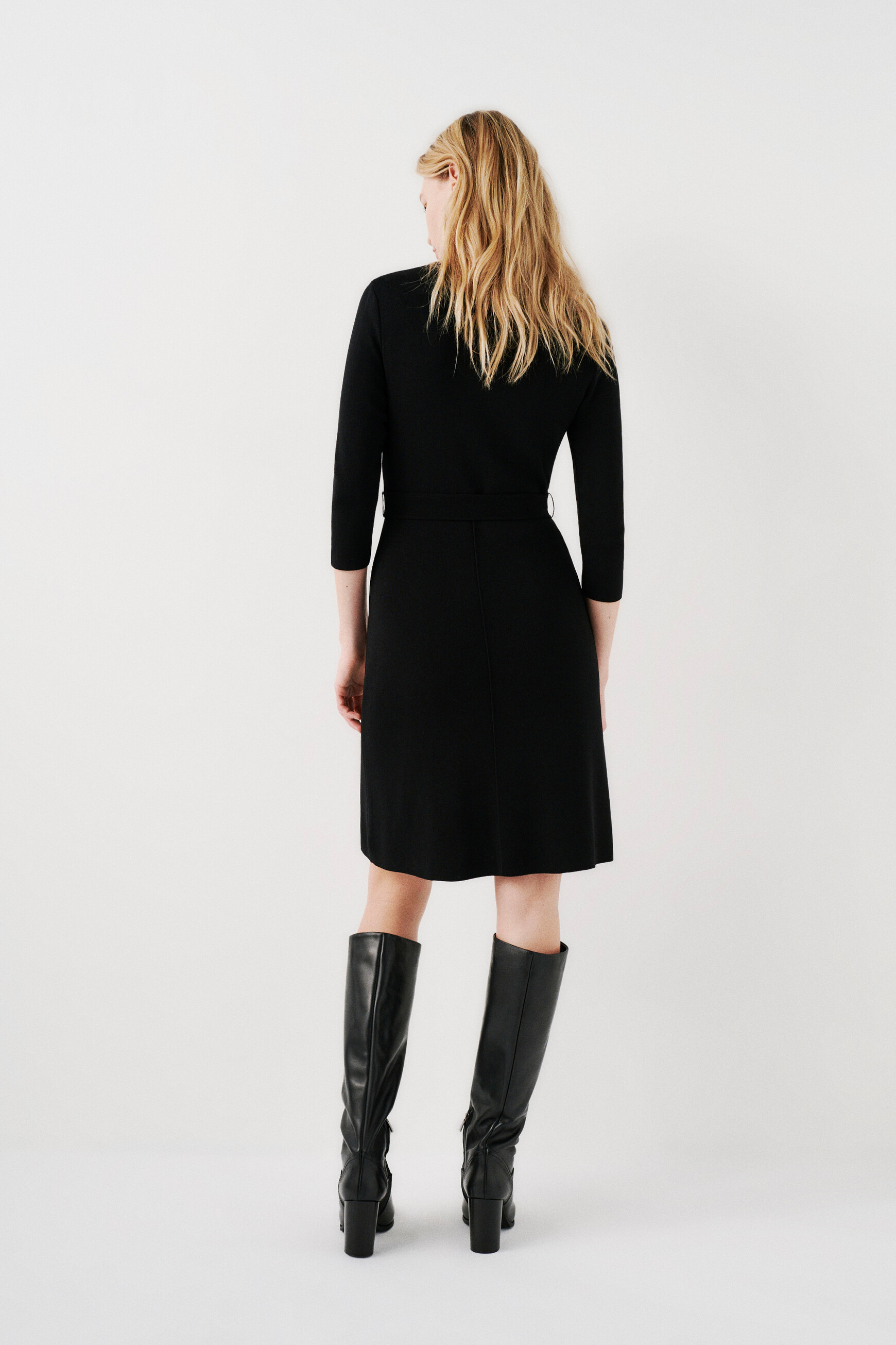 Robe rose noir femme