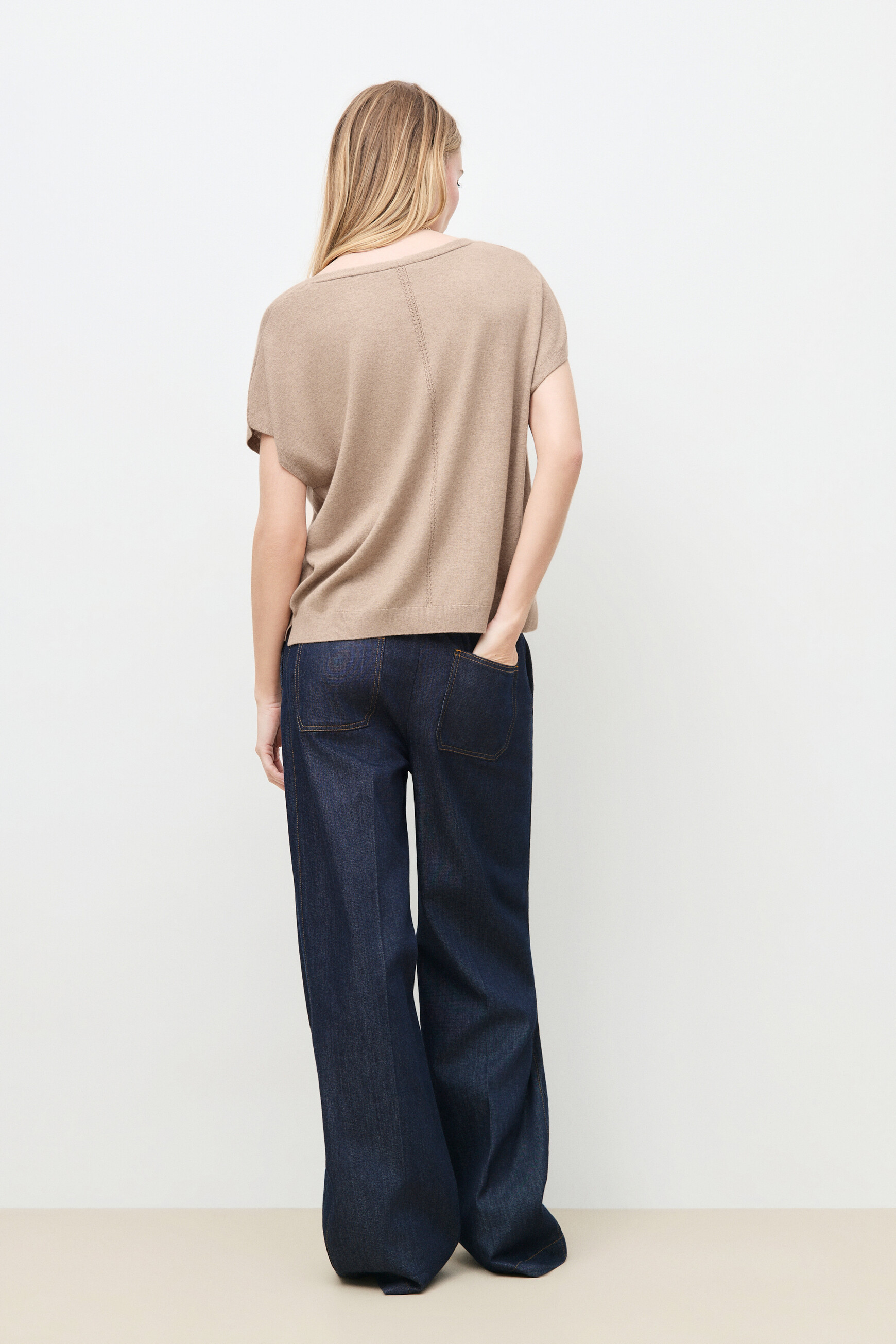 Mrachel sweater light brown woman