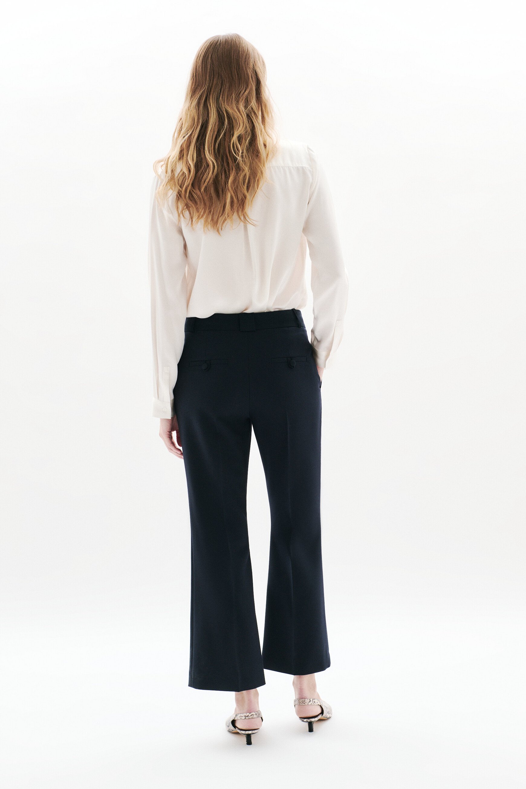 Pelagie trousers navy blue woman
