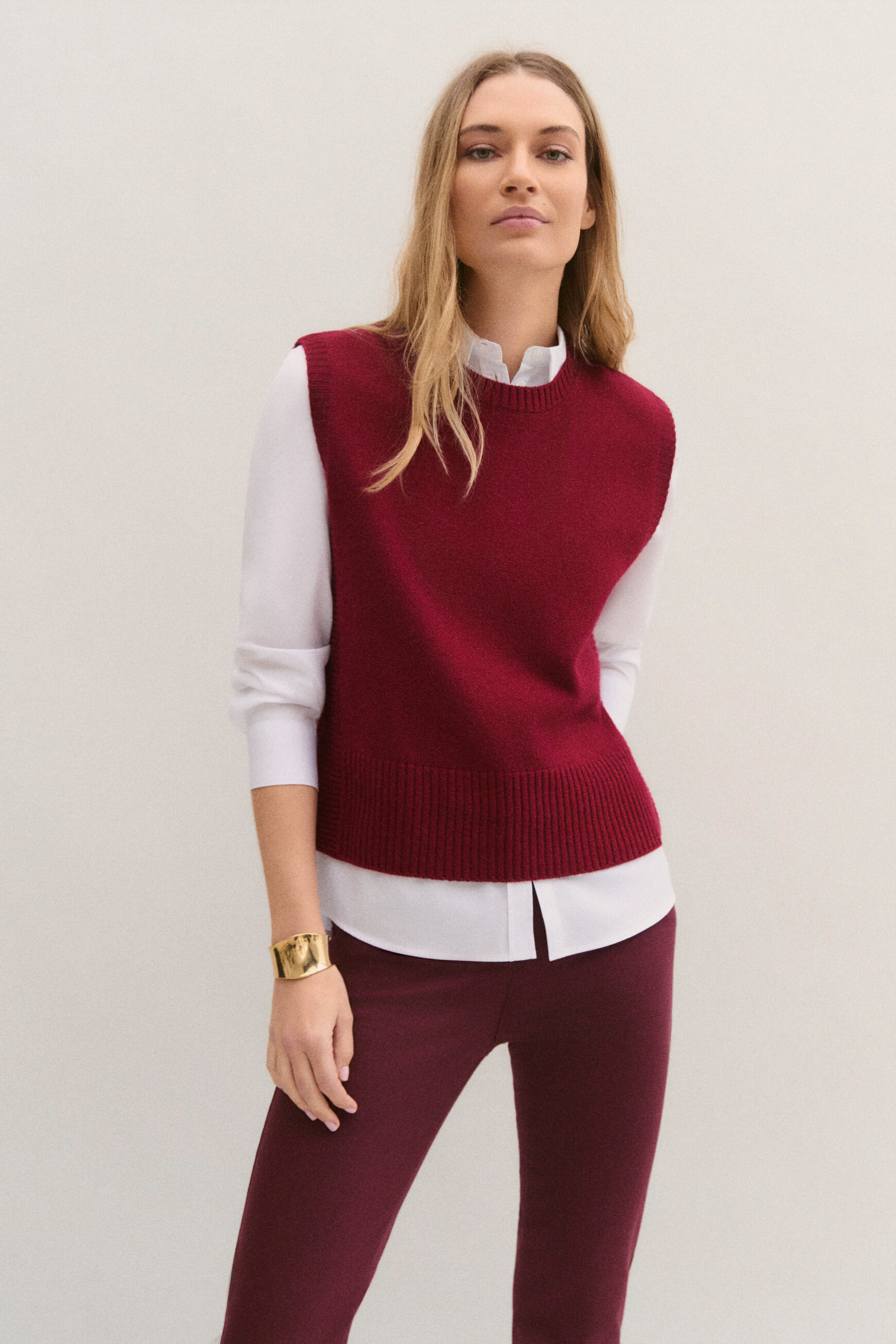 Mwillie sweater dark red woman