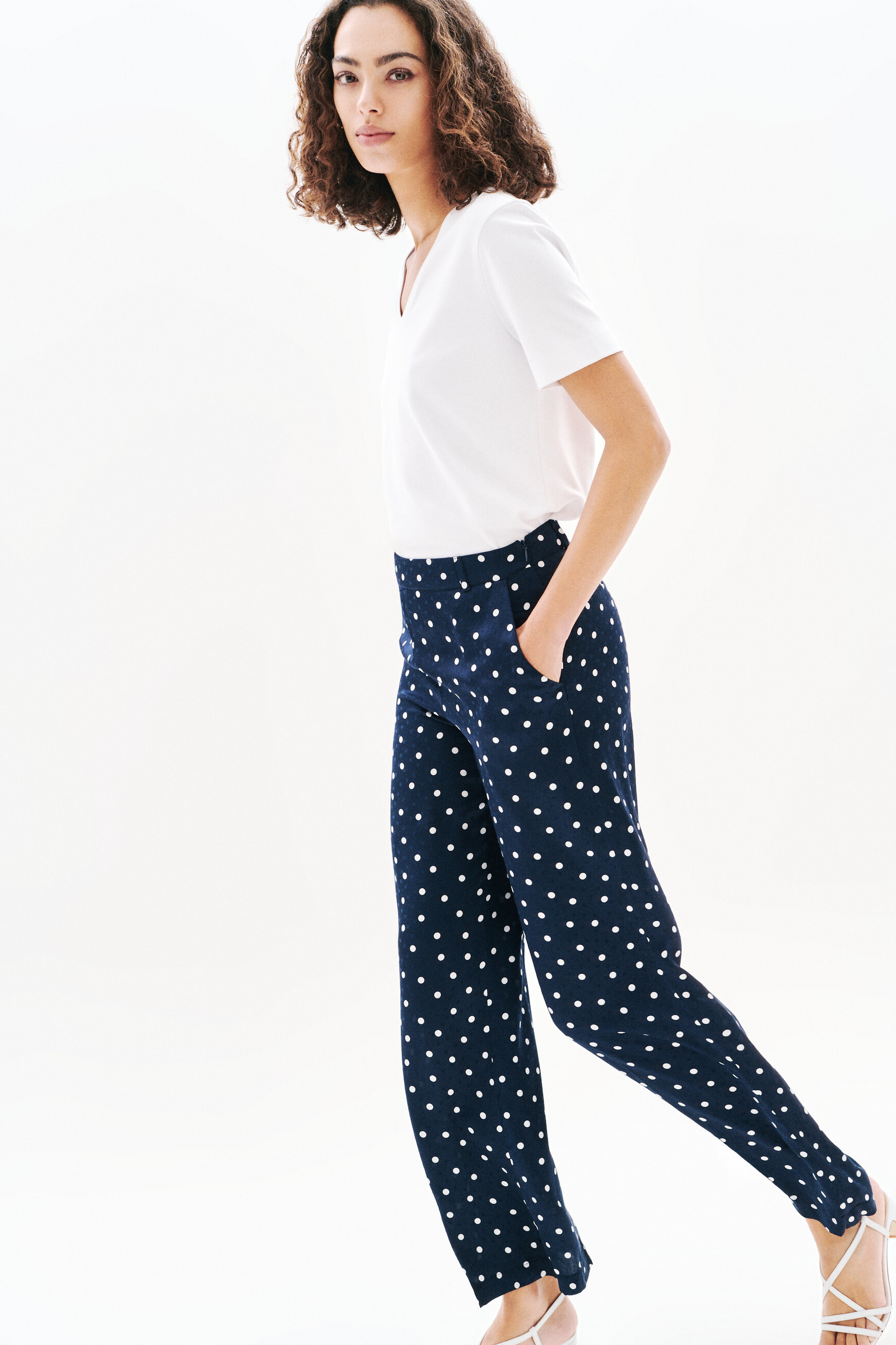 pantalon pimpa bleu marine femme Pantalon Pimpa bleu marine femme