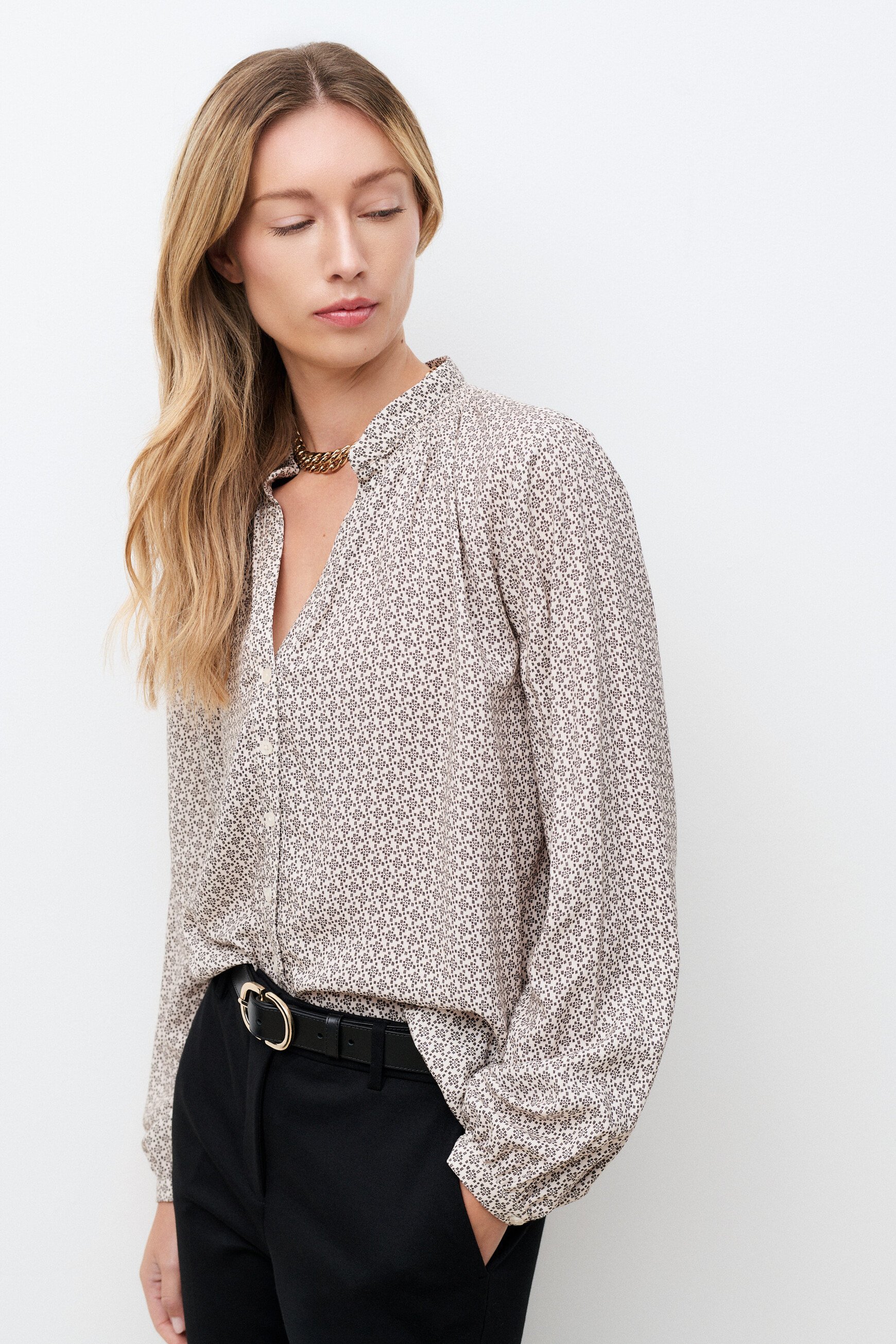 Chemise Catherine ivoire femme