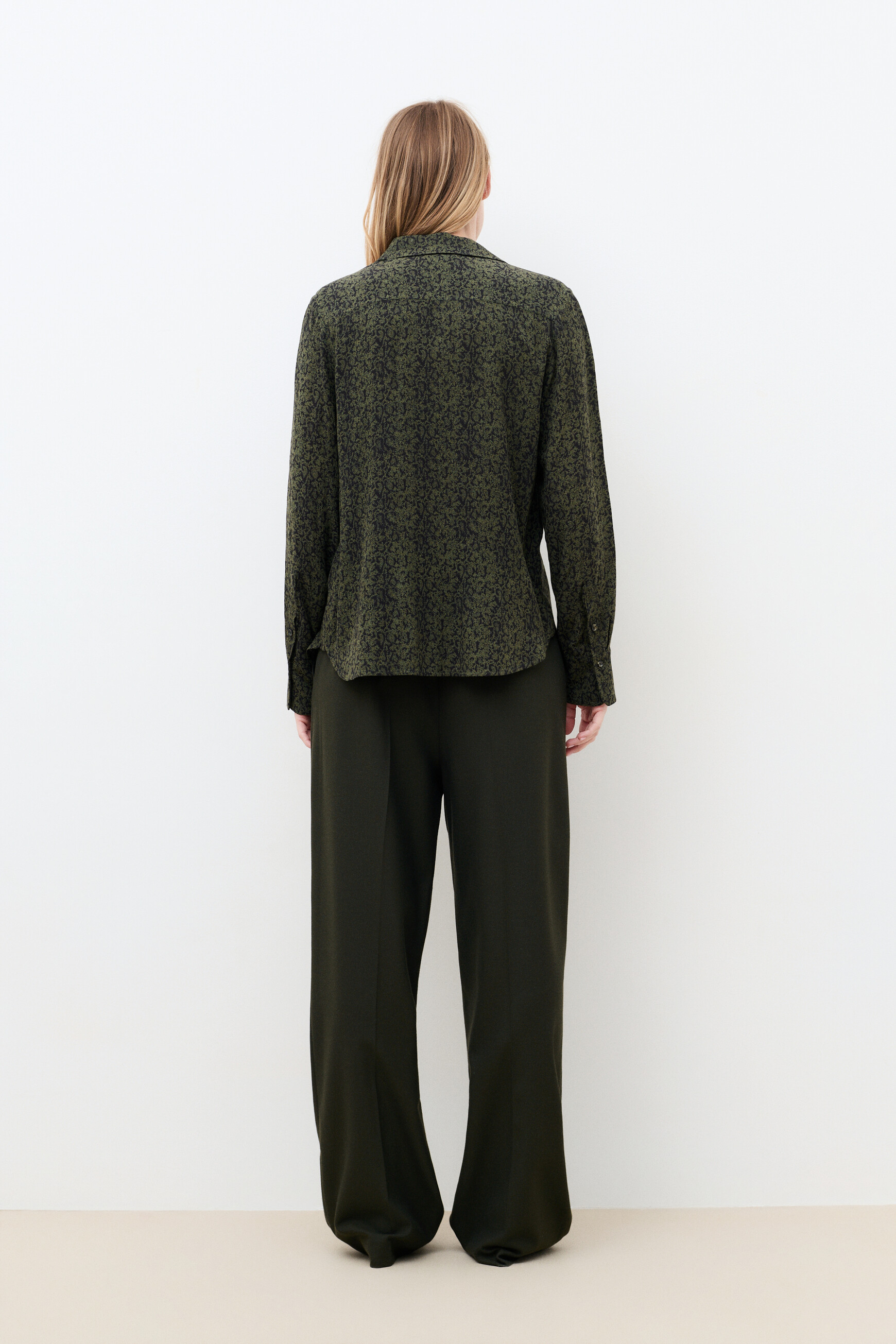 Cleony shirt khaki green woman