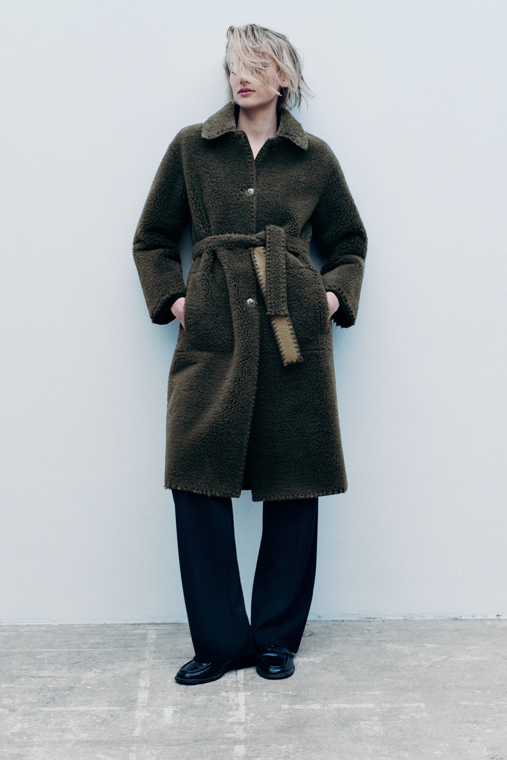 Garden coat light green woman