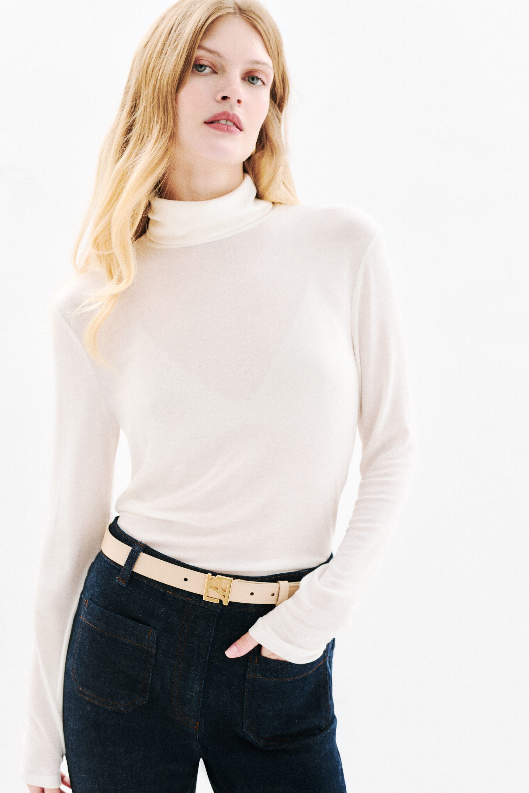 T-shirt Tlili ecru woman