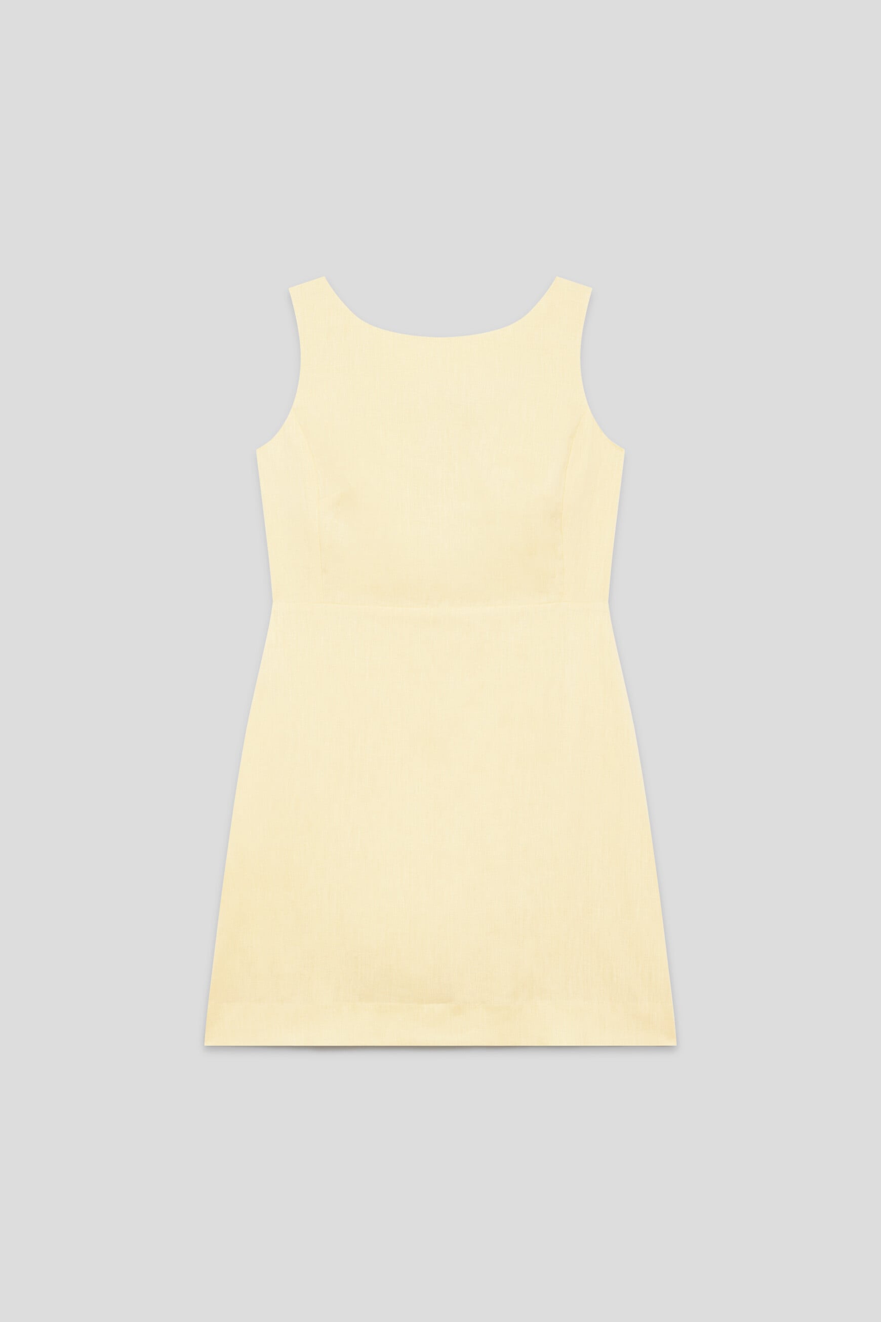 Robe Rsoline 100% lin jaune pastel femme