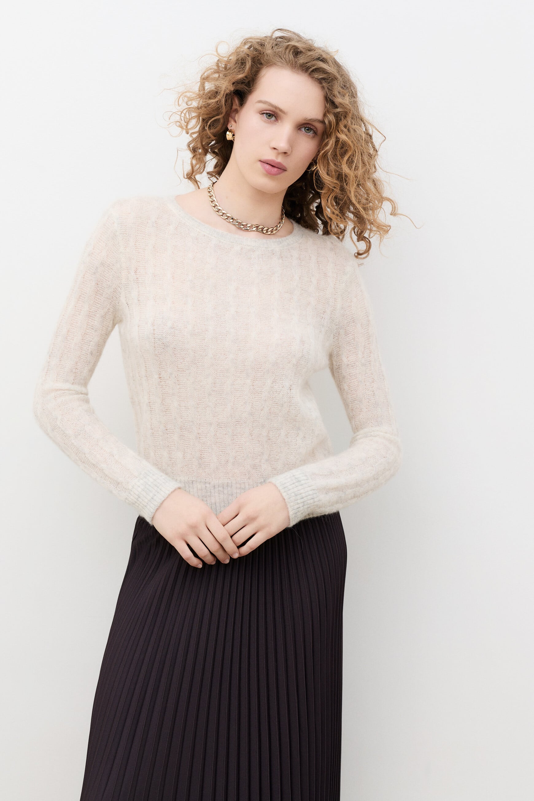Msydney sweater ecru woman