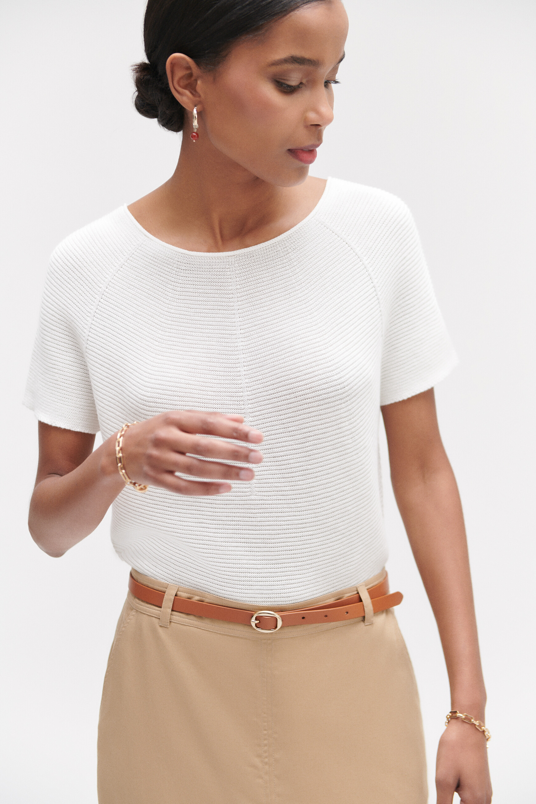 pull nathan en maille fantaisie ecru femme pull nathan en maille fantaisie ecru femme