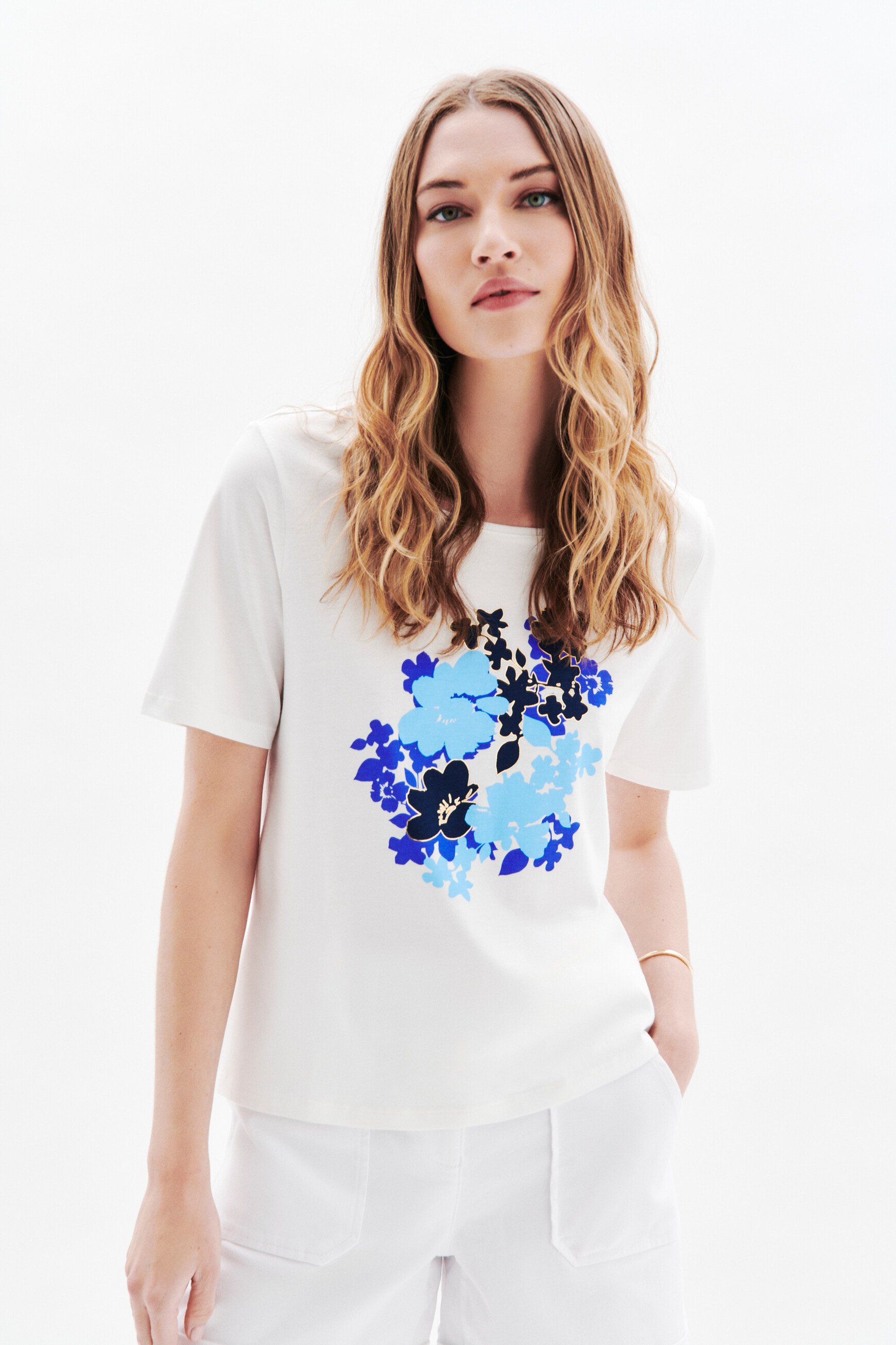 t shirt tdalia bleu roi femme T-shirt Tdalia bleu roi femme