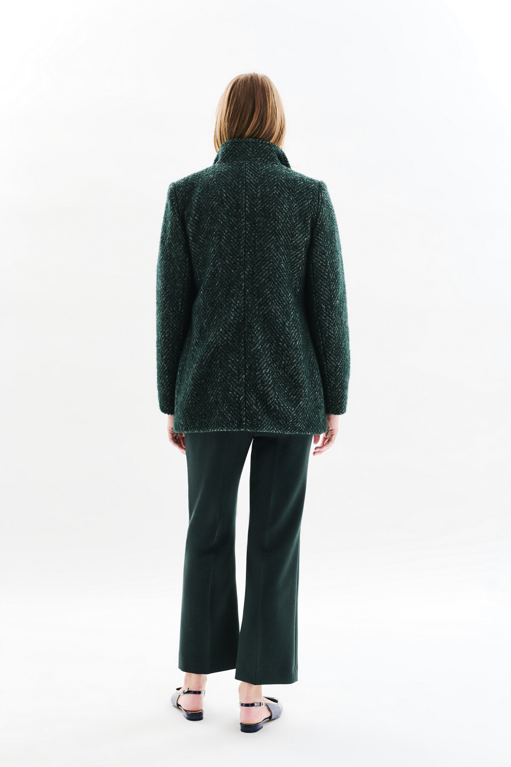 Abrigo Ali verde oscuro mujer