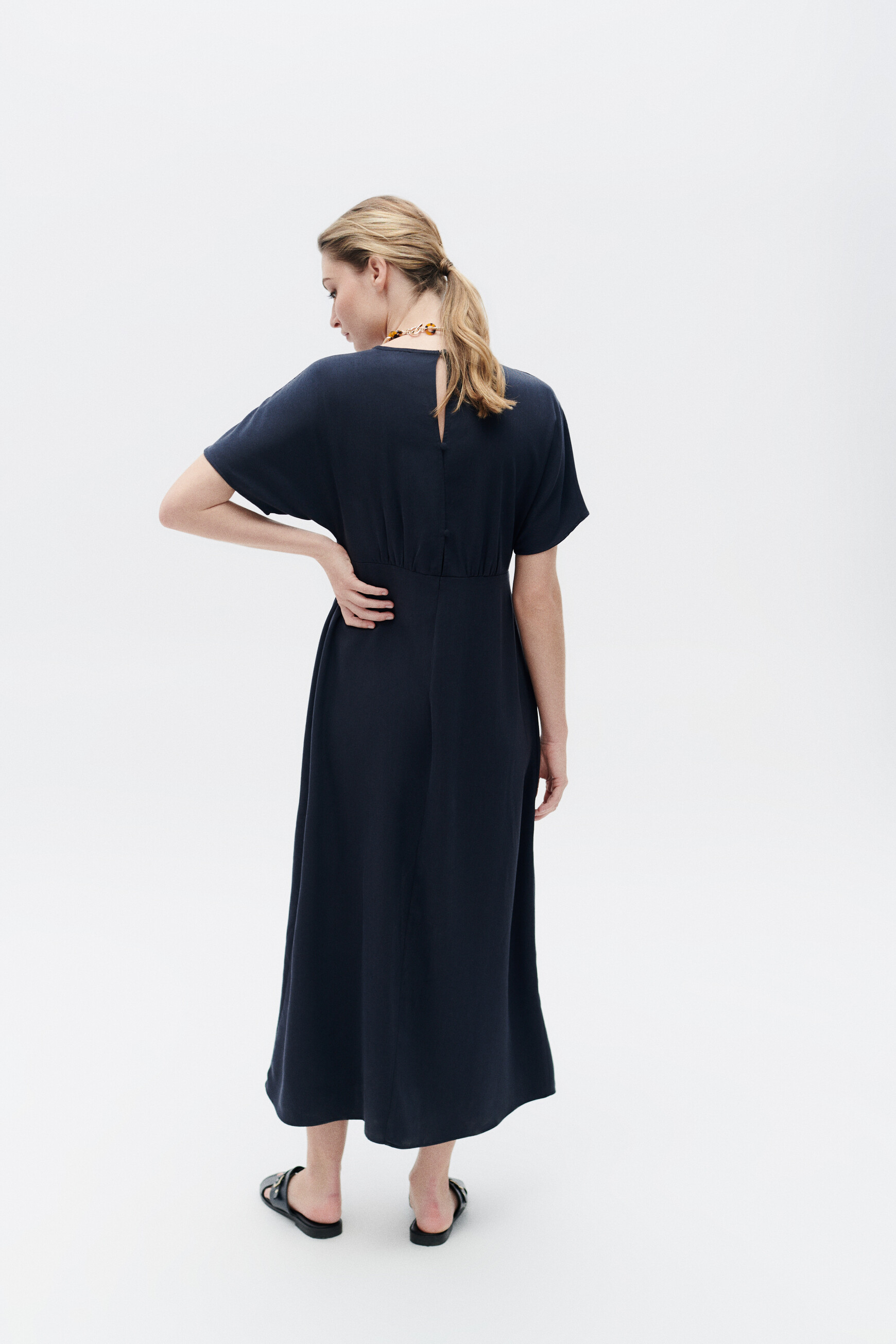 Robe rkarine bleu marine femme